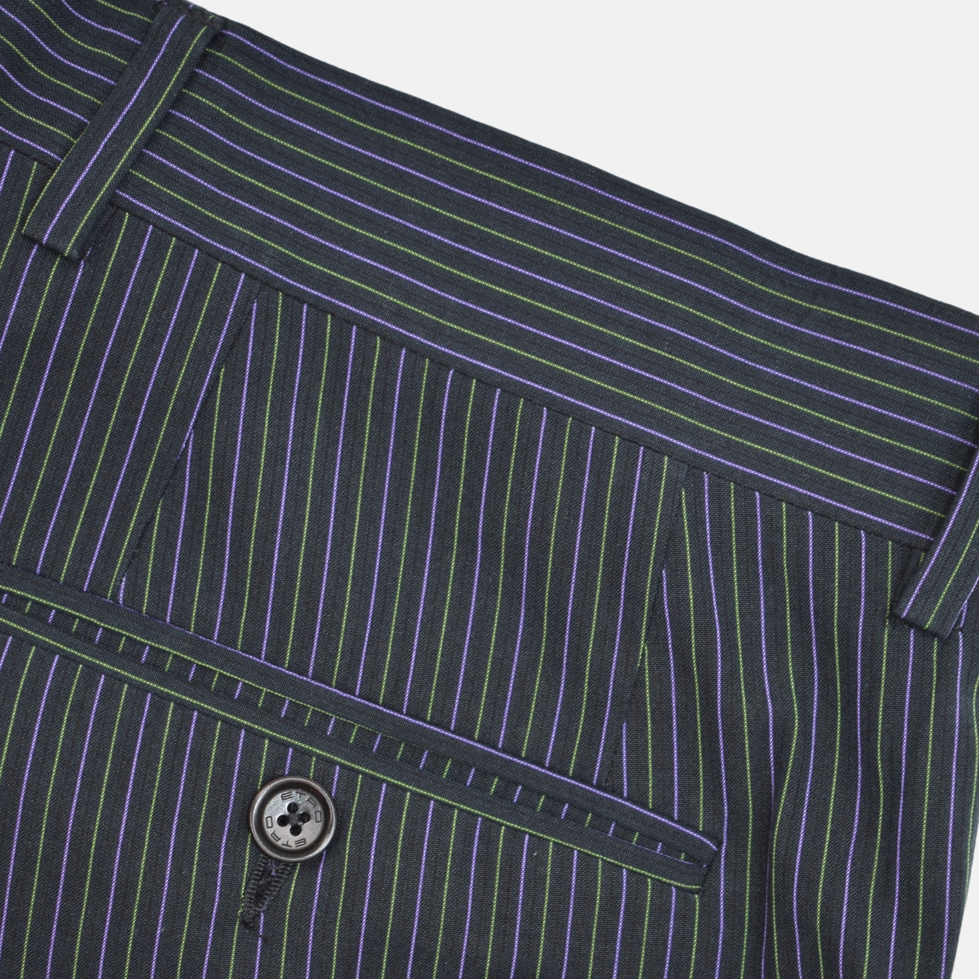 Multicoloured Striped Suit made of Cotton (EU 48)