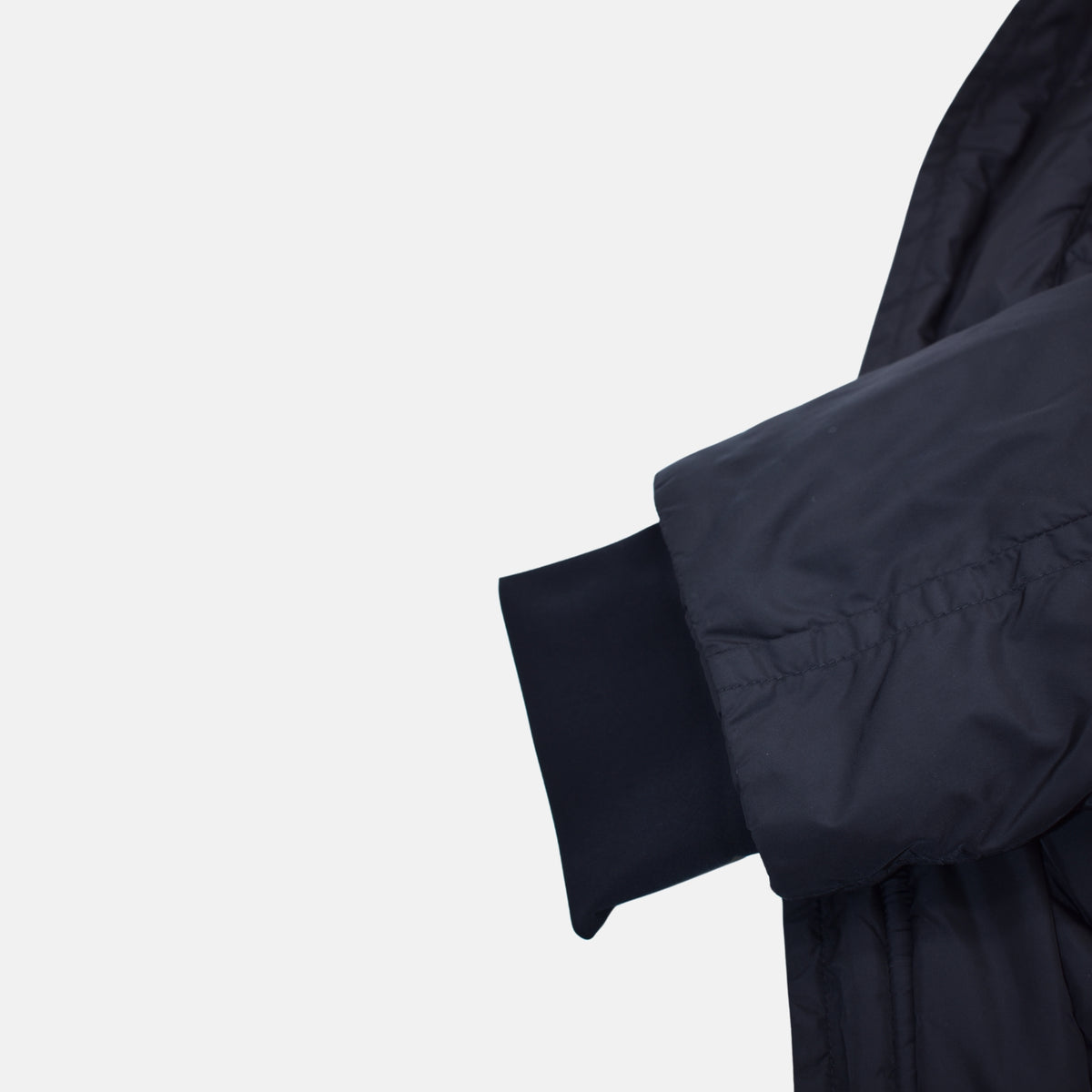Navy Hooded Jacket made of Polyamide (EU 50)