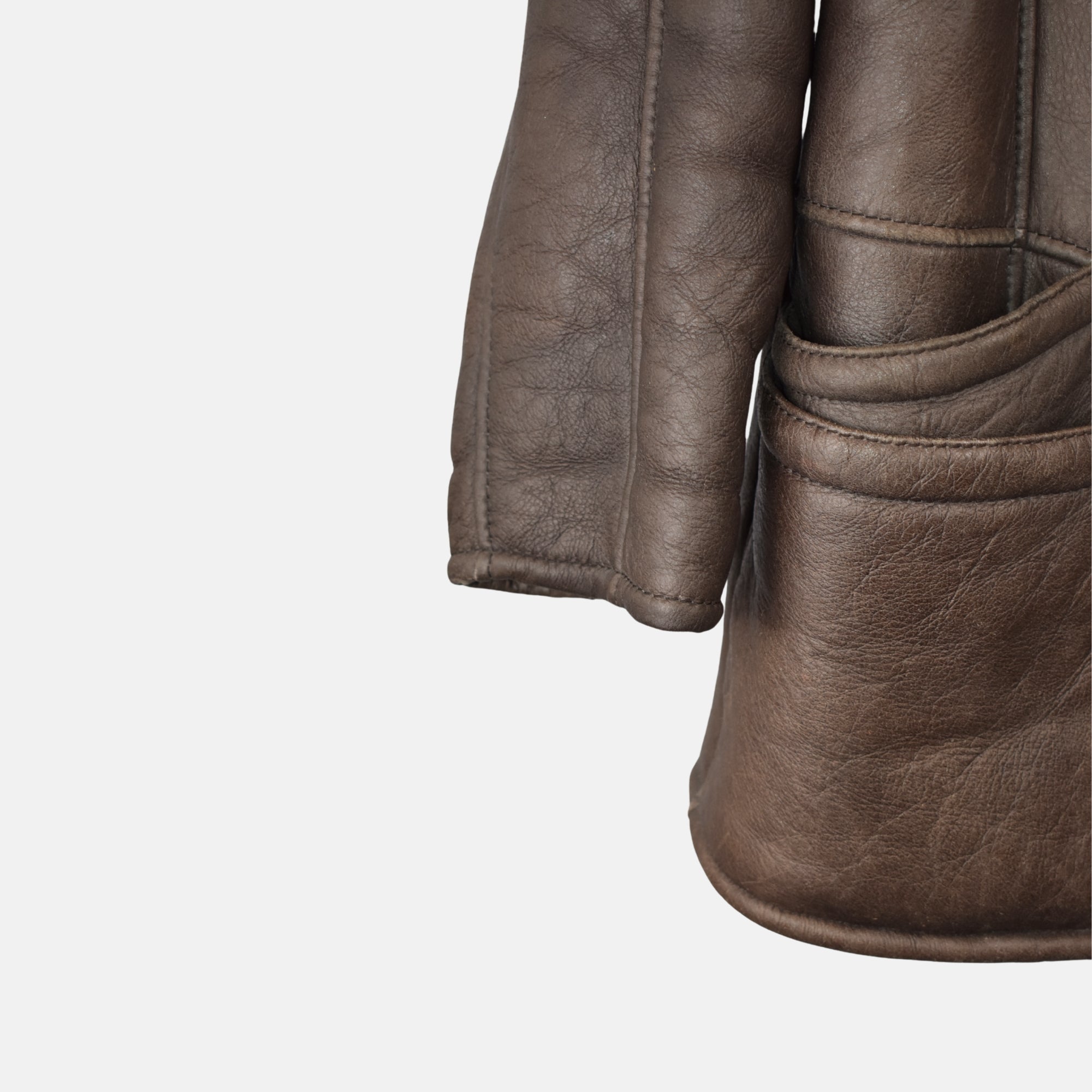 Brown Lambskin Half Coat (EU 52)