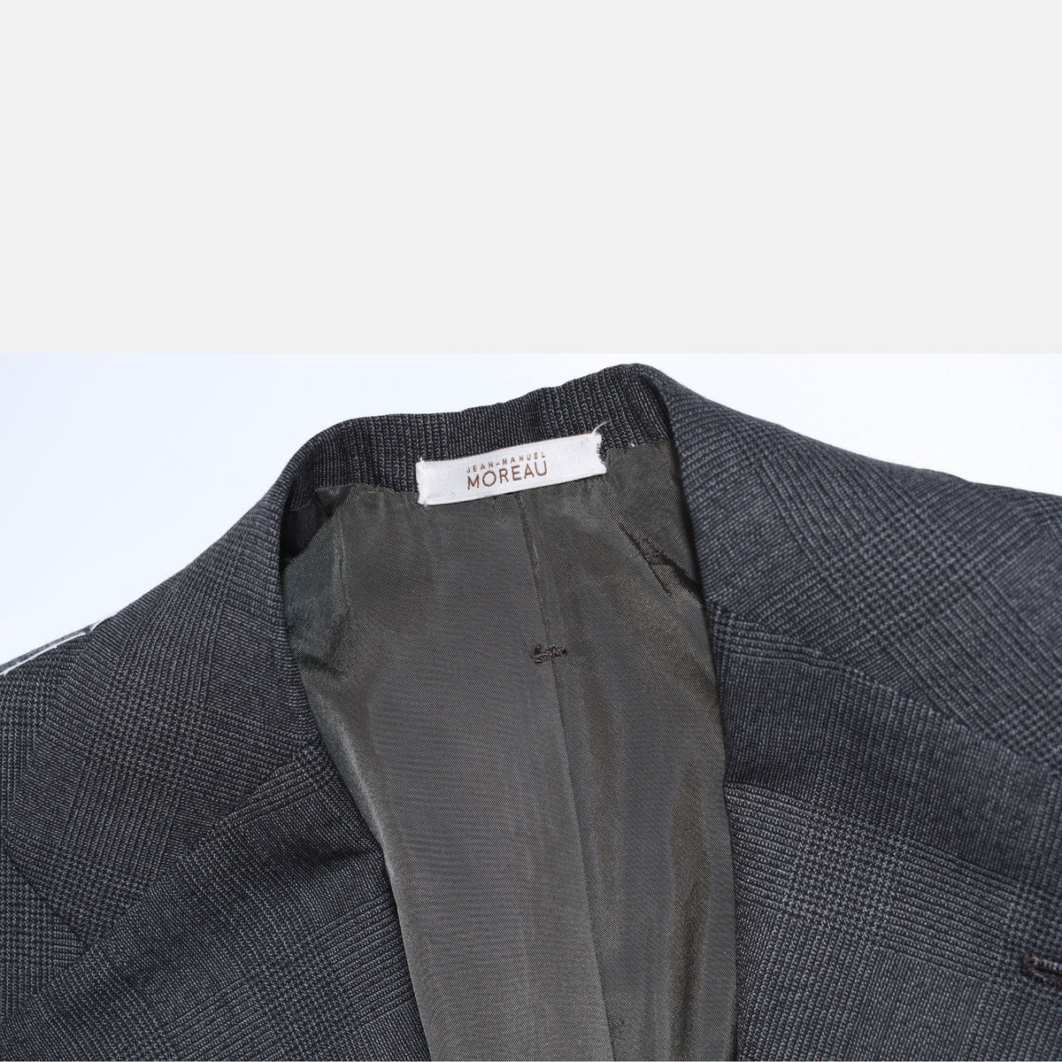 Gray-Black Checkered Blazer made of Wool (EU 50)