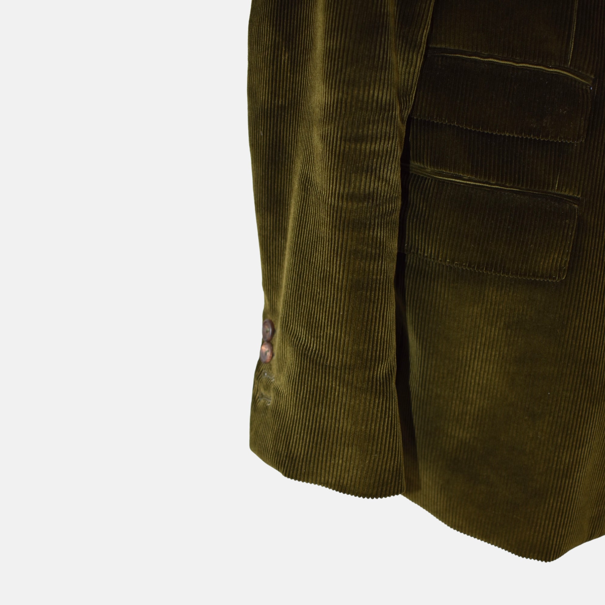 Dark Olive Cordurouy Suit made of Cotton ( EU 50)