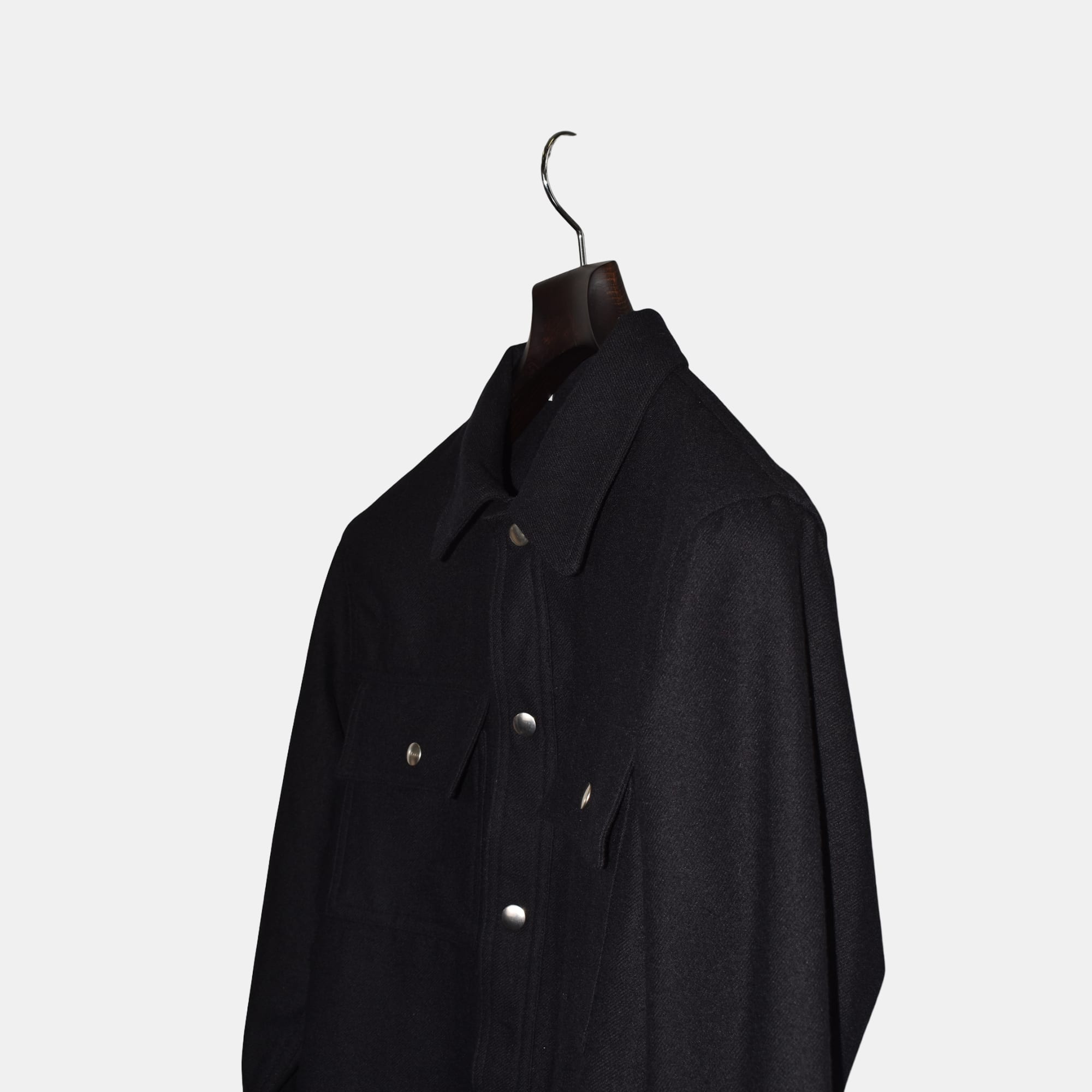 Black Overshirt made of Wool/Polyester (M)