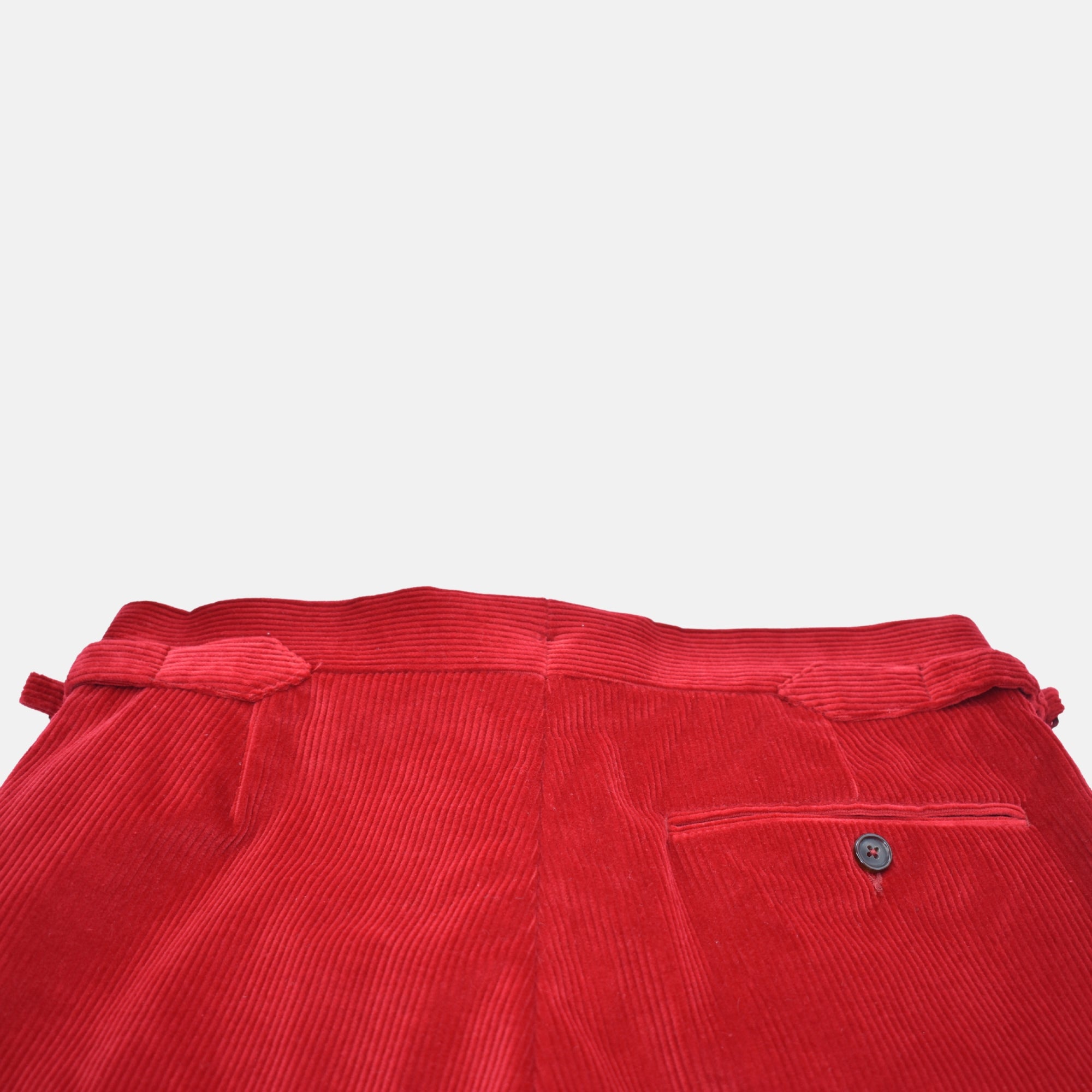 Red Corduroy Trousers made of Cotton (EU 46)