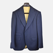 Darkblue Herringbone Suit made of Wool (EU 50)
