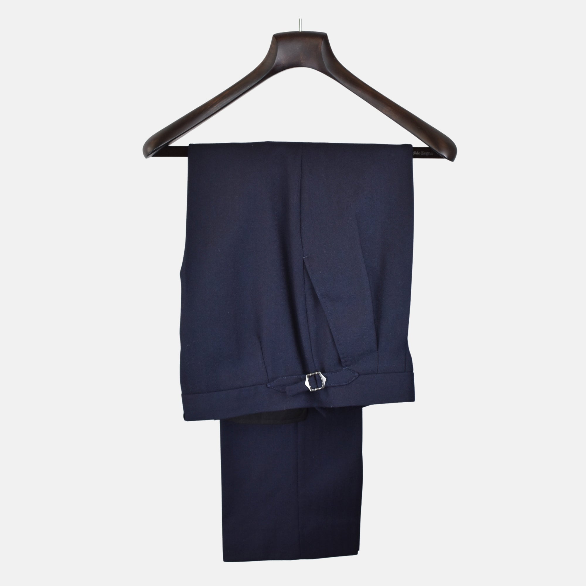 Darkblue Herringbone Suit made of Wool (EU 50)