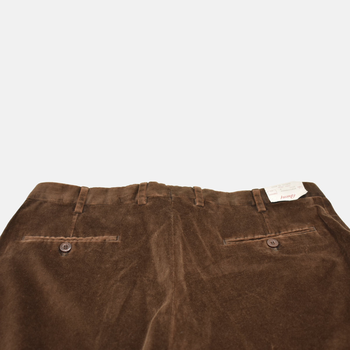 Brown Velvet Trousers made of Cotton (EU 50)