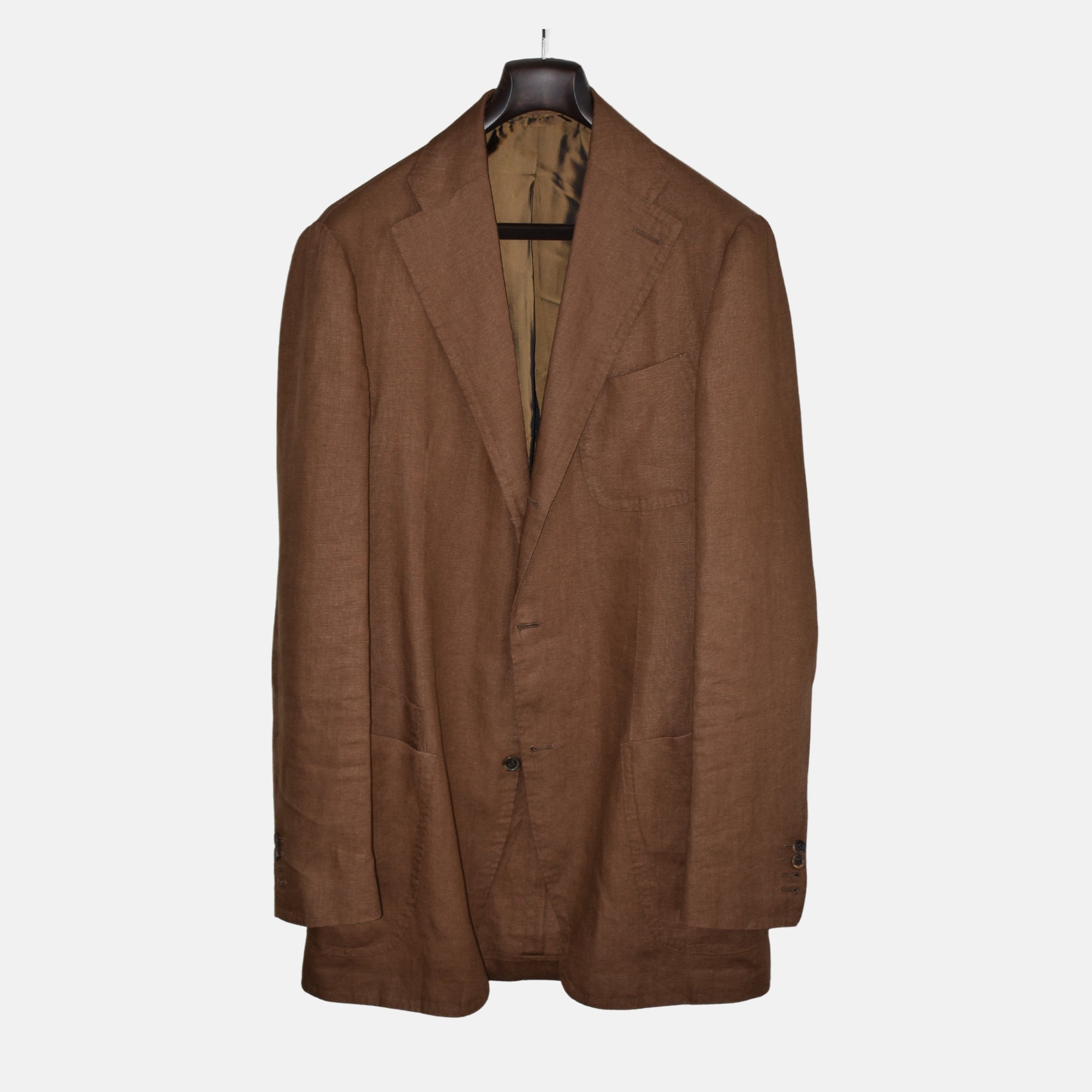 Brown Suit made of Linen (EU 52L)