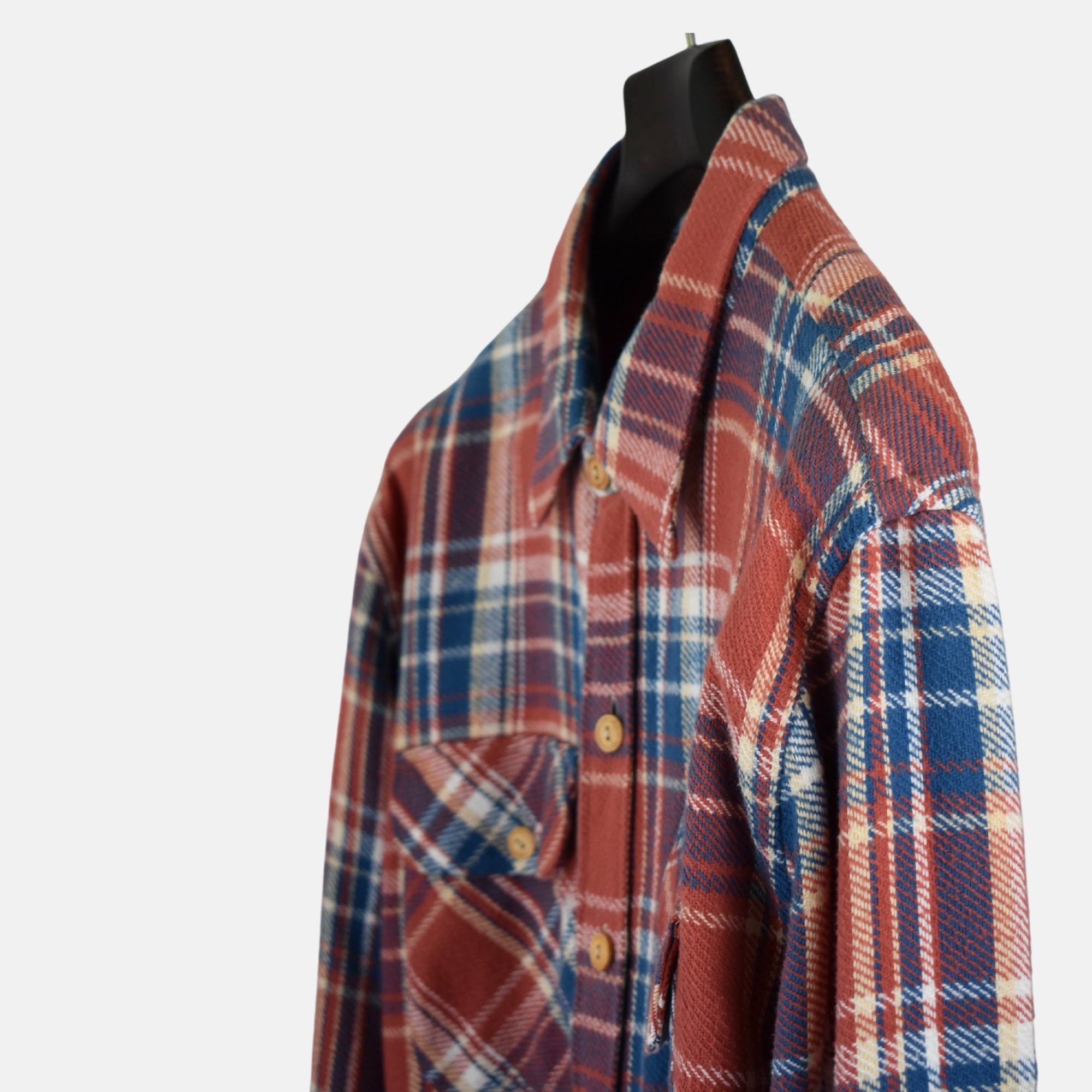 Multicoloured Checkered Shirt made of Cotton (XL)