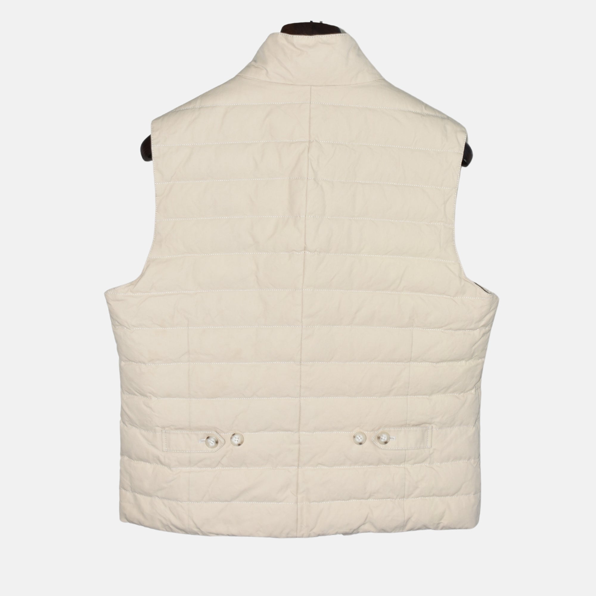 Cream Vest made of Cotton (L)