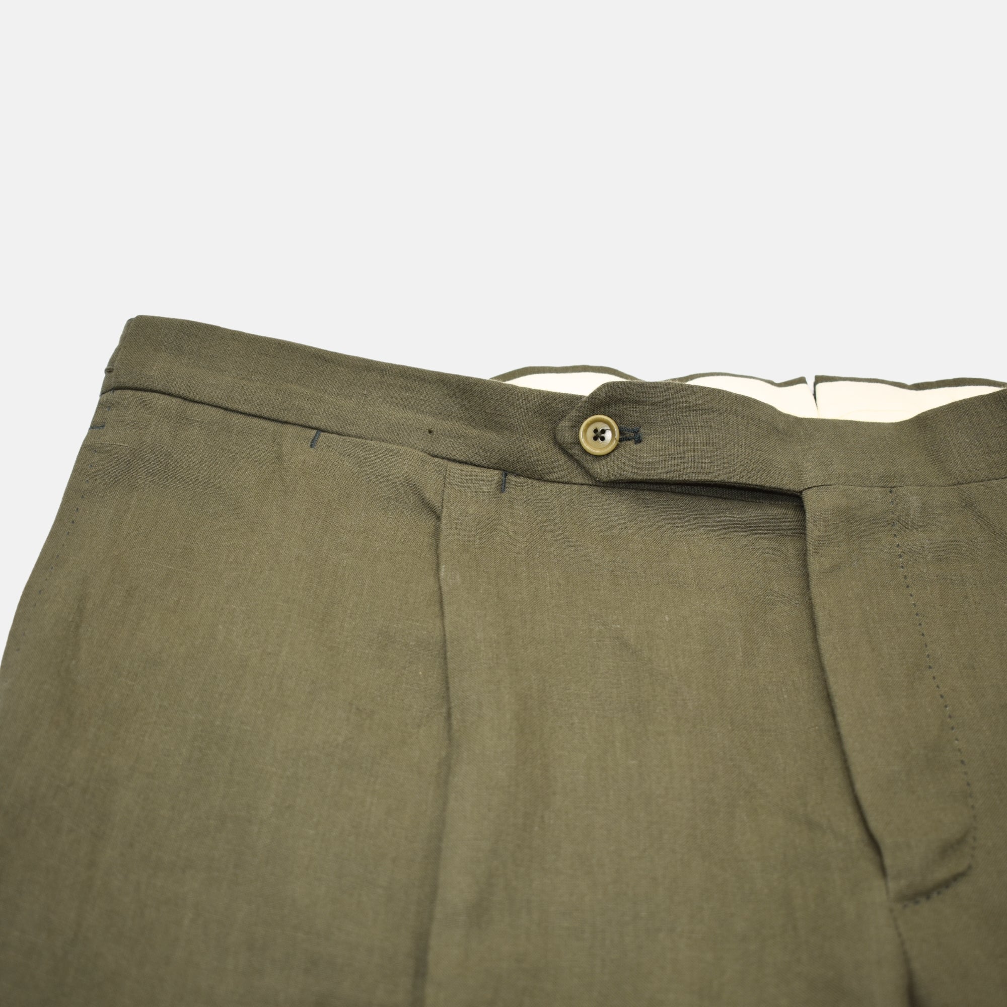 Khaki Suit made of Linen (EU 54)