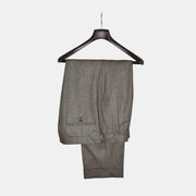 Brown Melange Trousers made of Wool (EU 38)