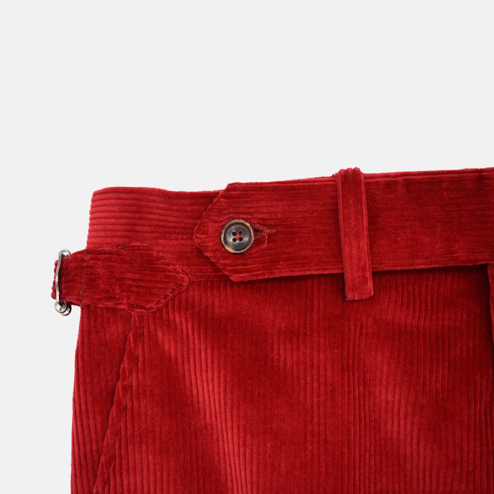 Red Corduroy Trousers made of Cotton (EU 46)