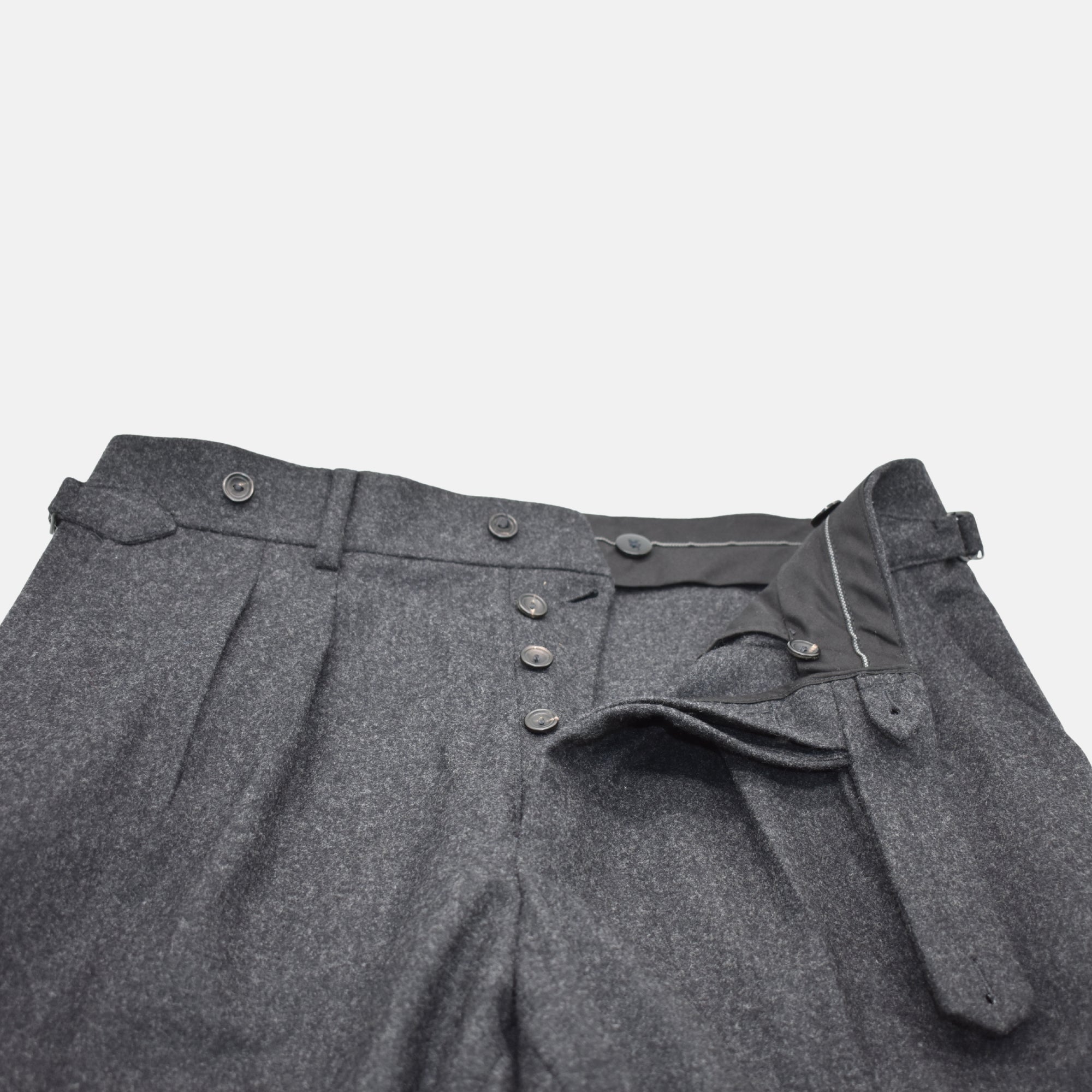 Anthracite Trousers made of Wool ( EU 48)