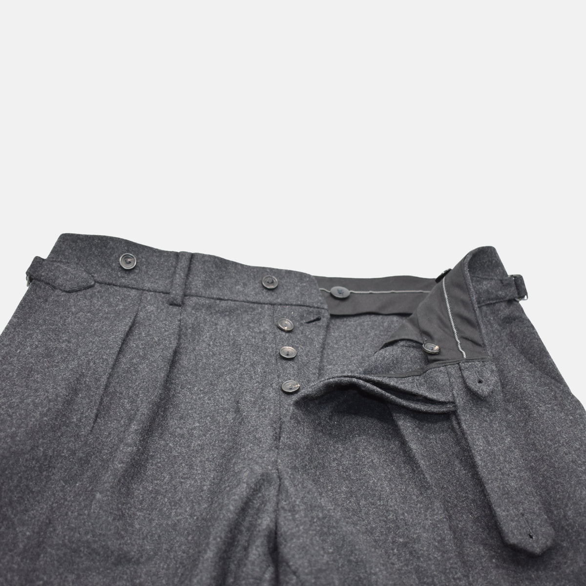 Anthracite Trousers made of Wool ( EU 48)