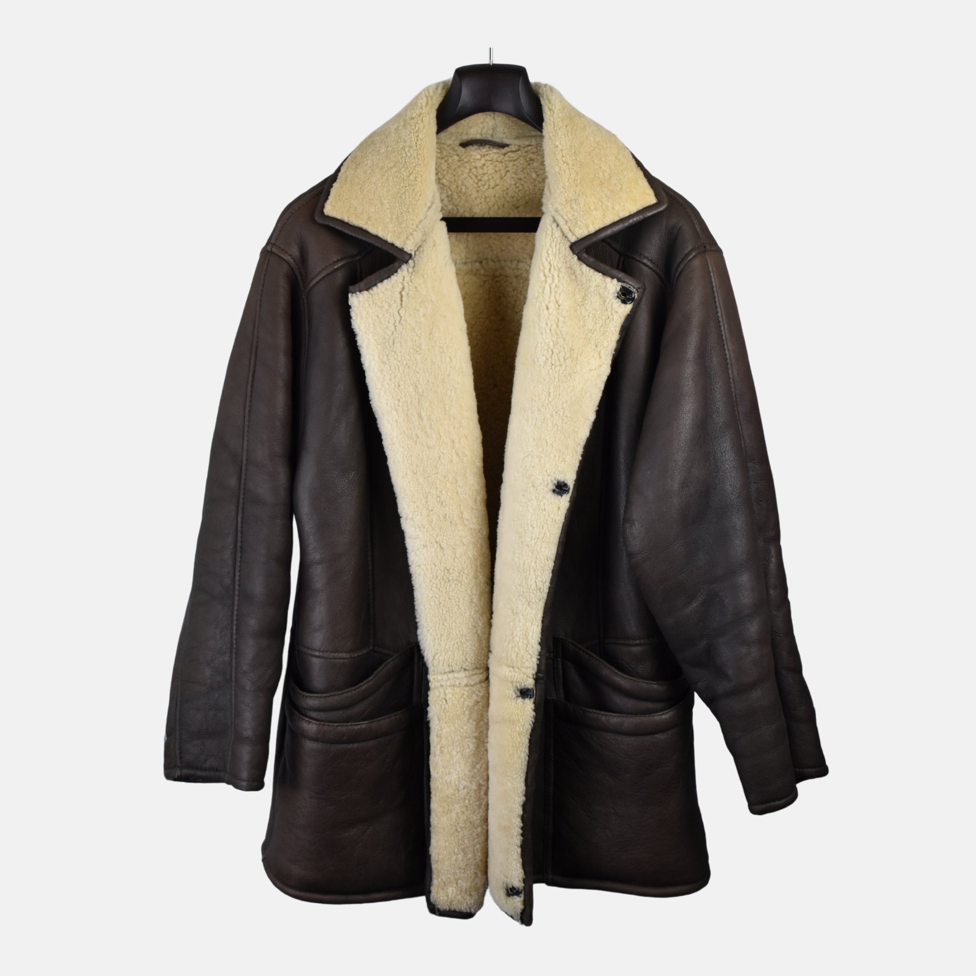 Brown Lambskin Half Coat (EU 52)