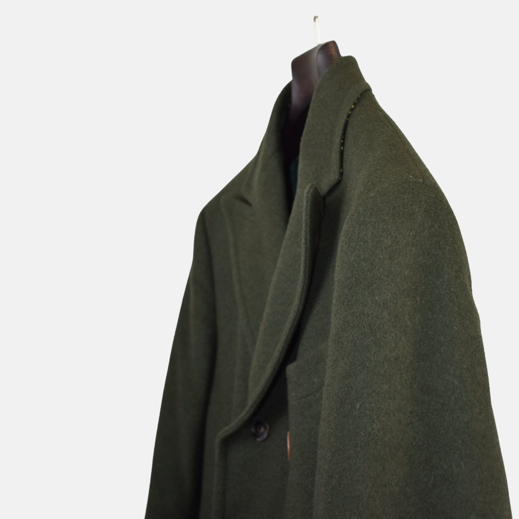 Green Double Breasted Coat made of Wool/Cashmere (EU 50)