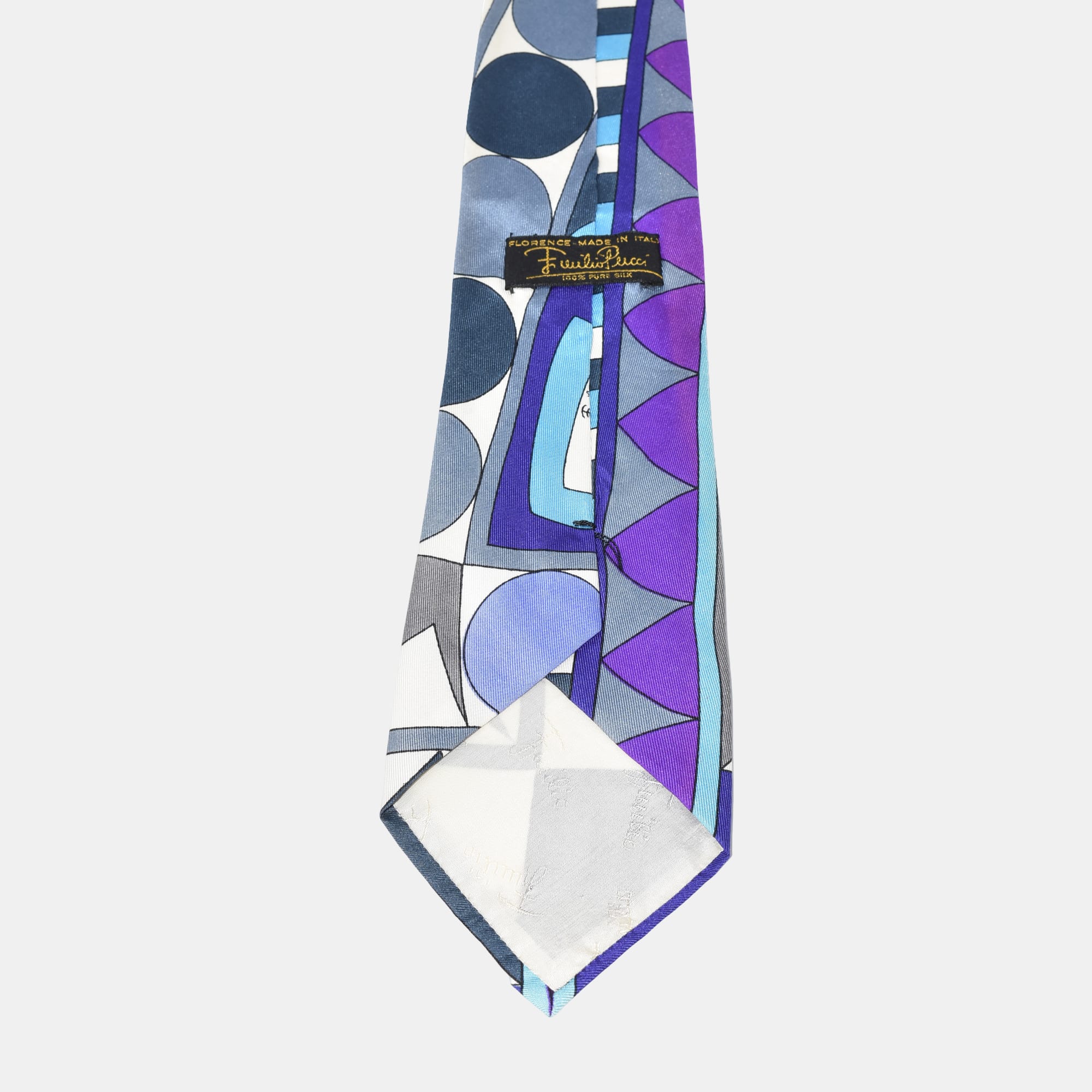Multicoloured Patterned Tie made of Silk