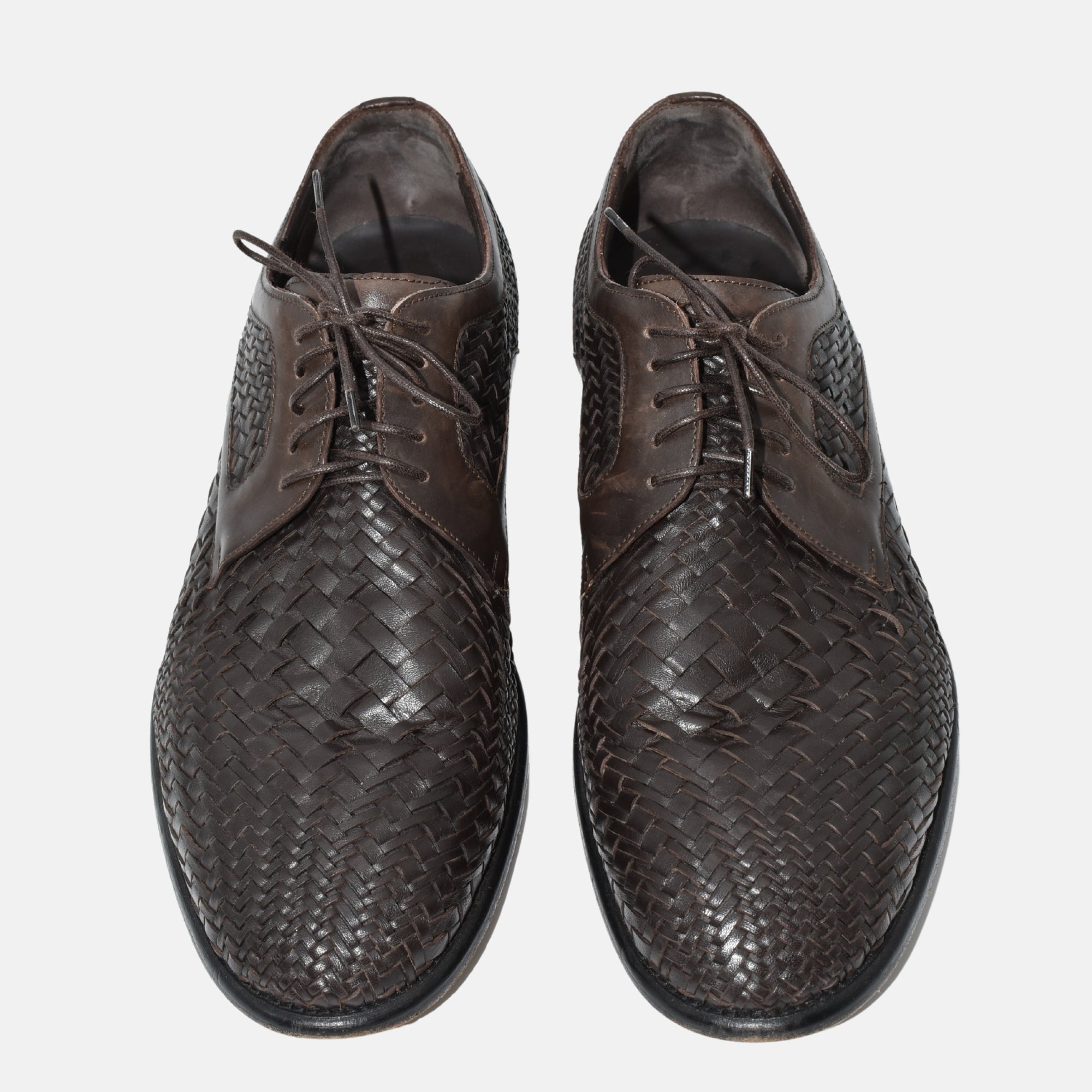 Brown Braided Shoes made of Leather (EU 44)