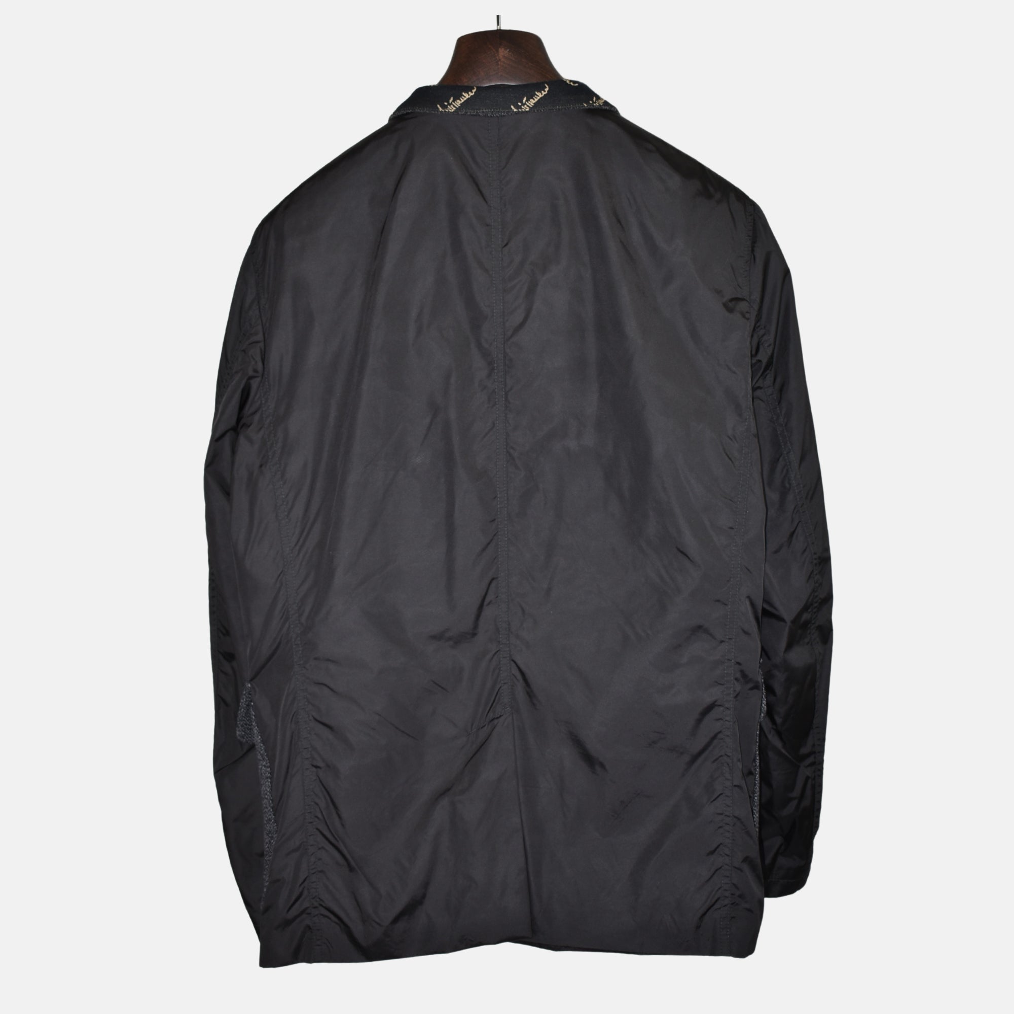 Antracite Melange Jacket made of Cotton/Linen/Polyamide (EU 54)