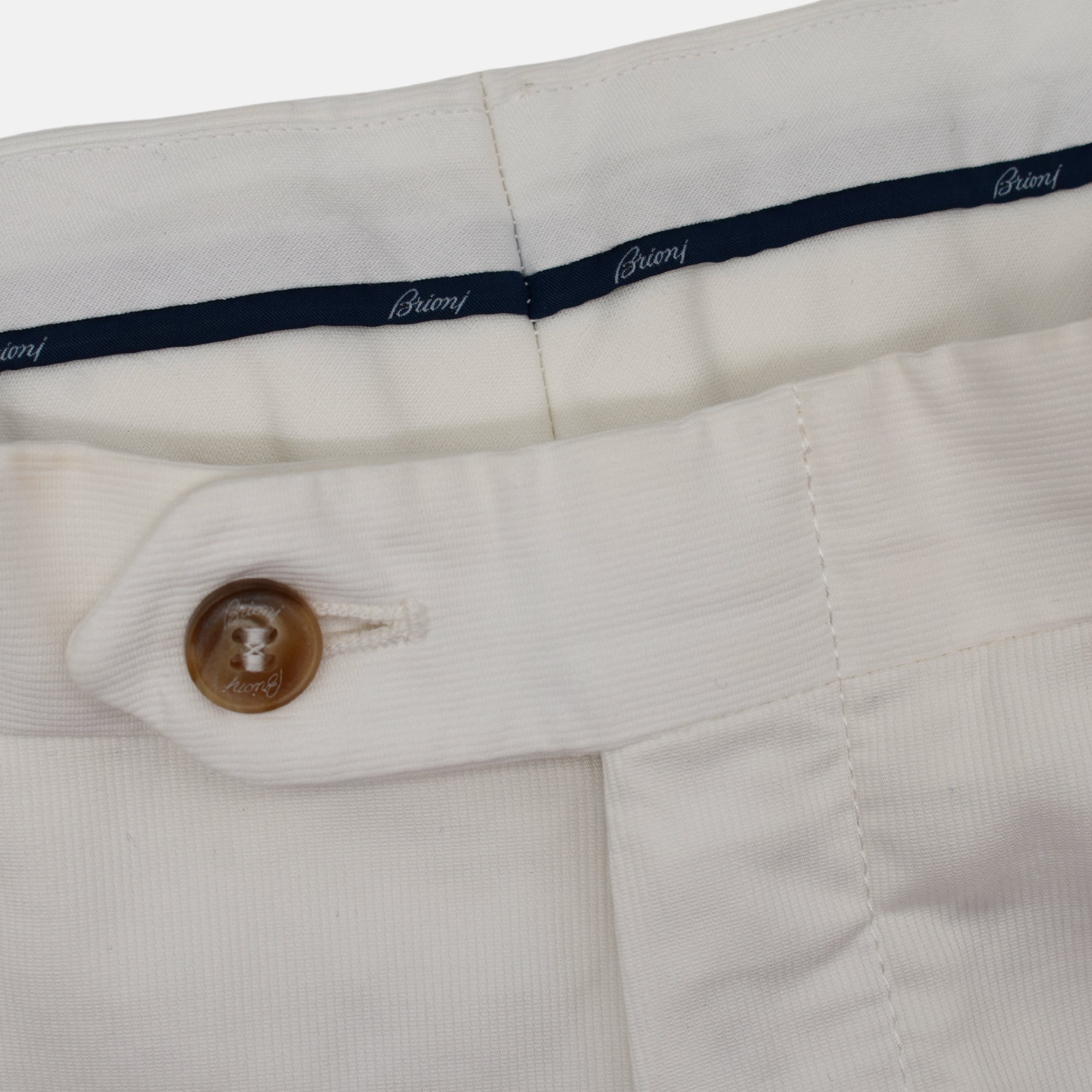 Offwhite Summer Corduroy Trousers made of Cotton ( EU 48)