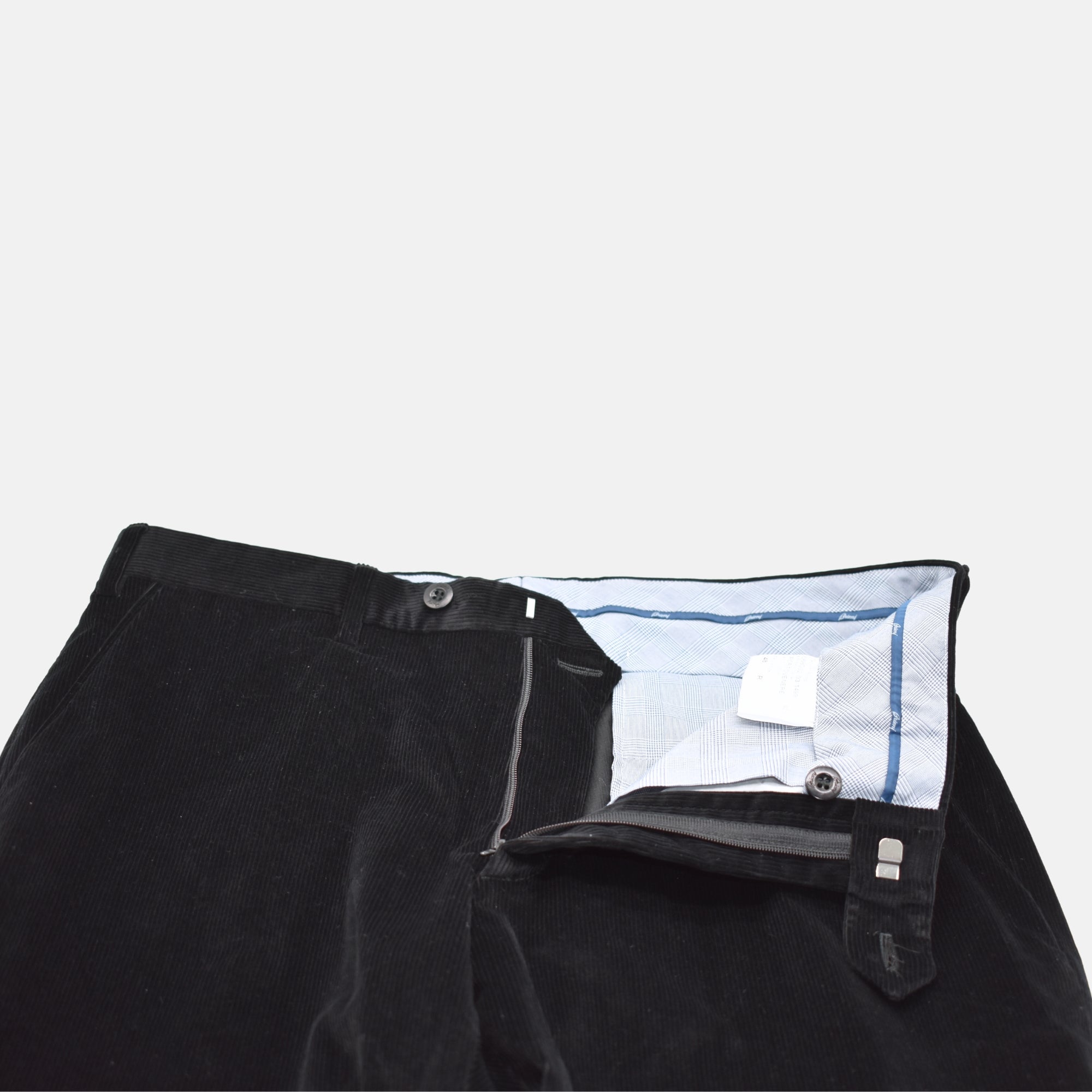 Black Corduroy Trousers made of Cotton (EU 48)