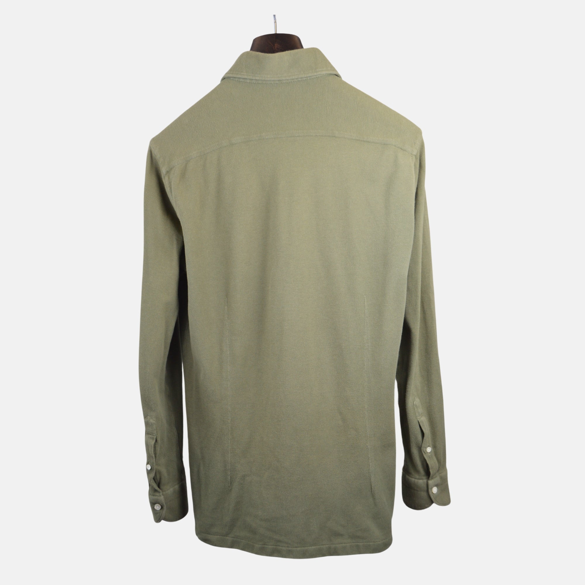 Khaki Longsleeve Polo made of Cotton (M)