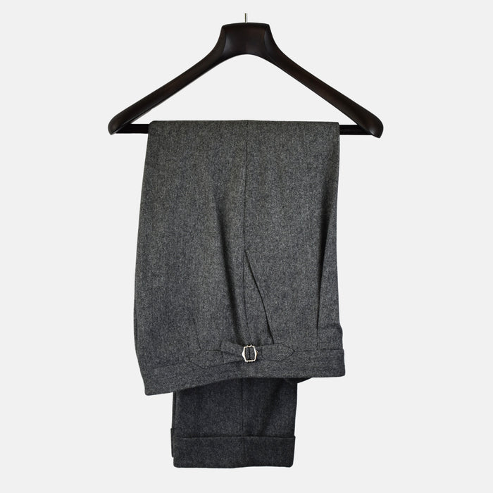 Gray Herringbone Trousers made of Wool (EU 46)