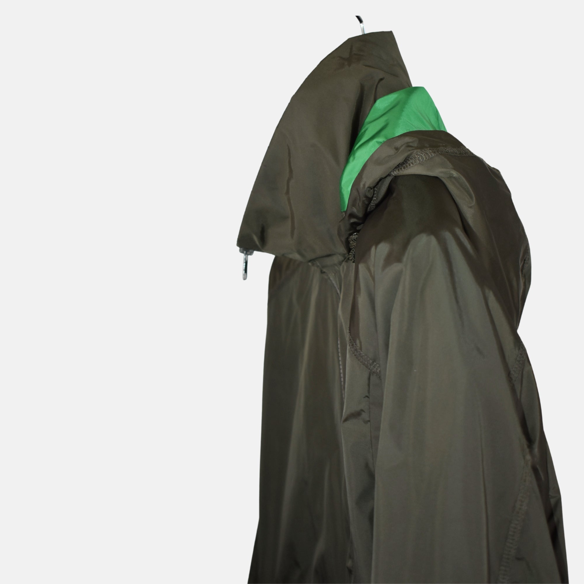 Khaki Rain Coat made of Polyamide (EU 46)