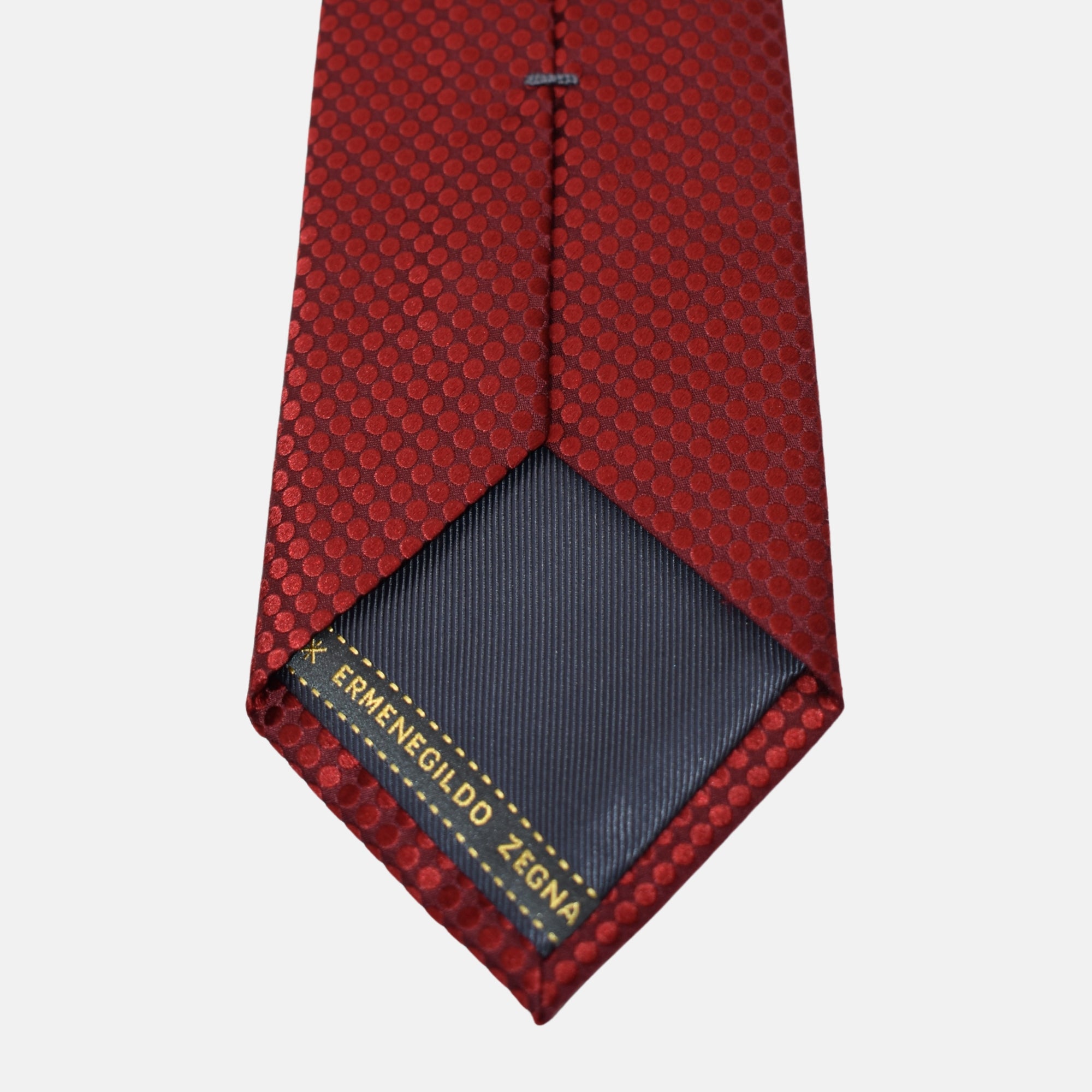 Red Patterned Tie made of Silk