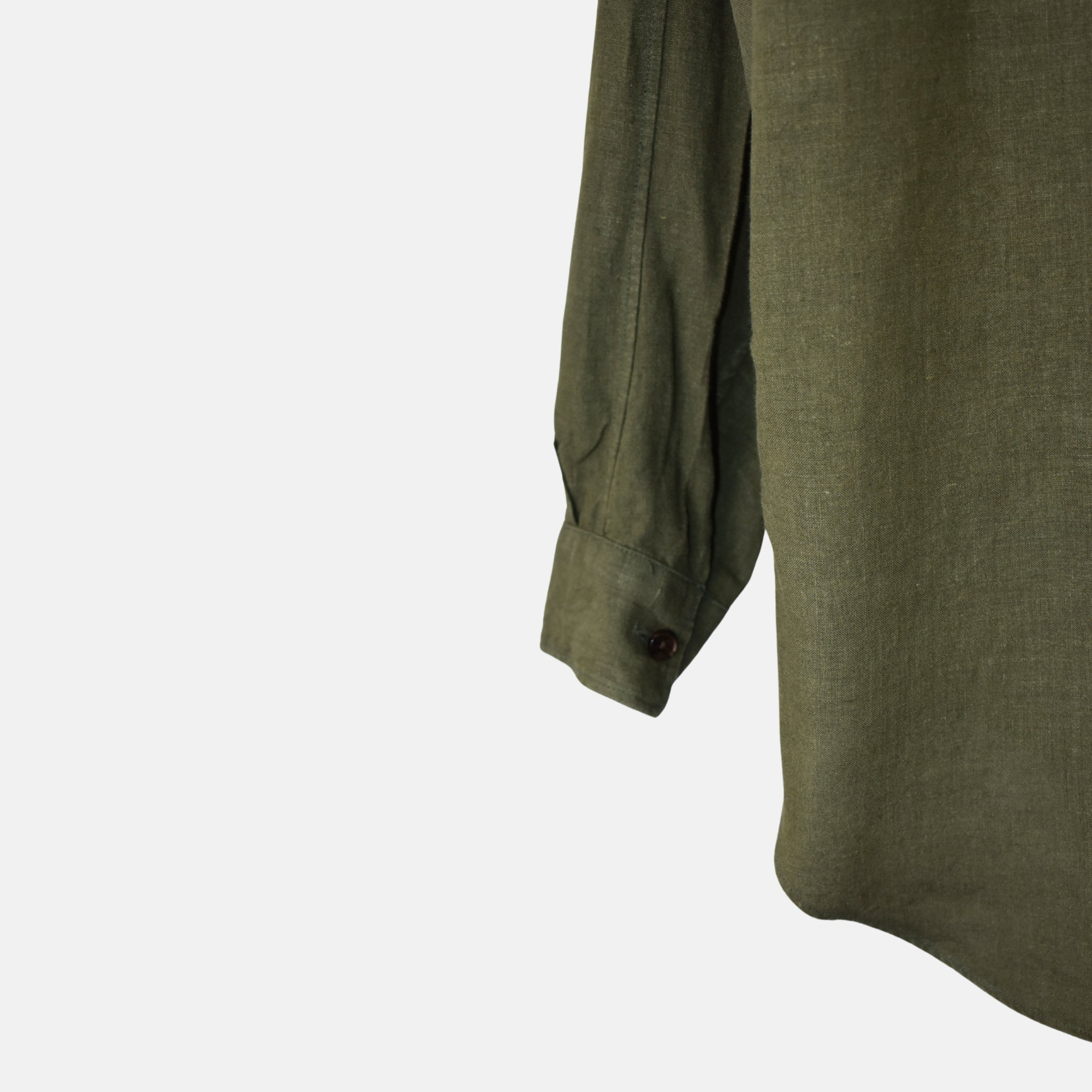 Olive Shirt made of Linen (L)