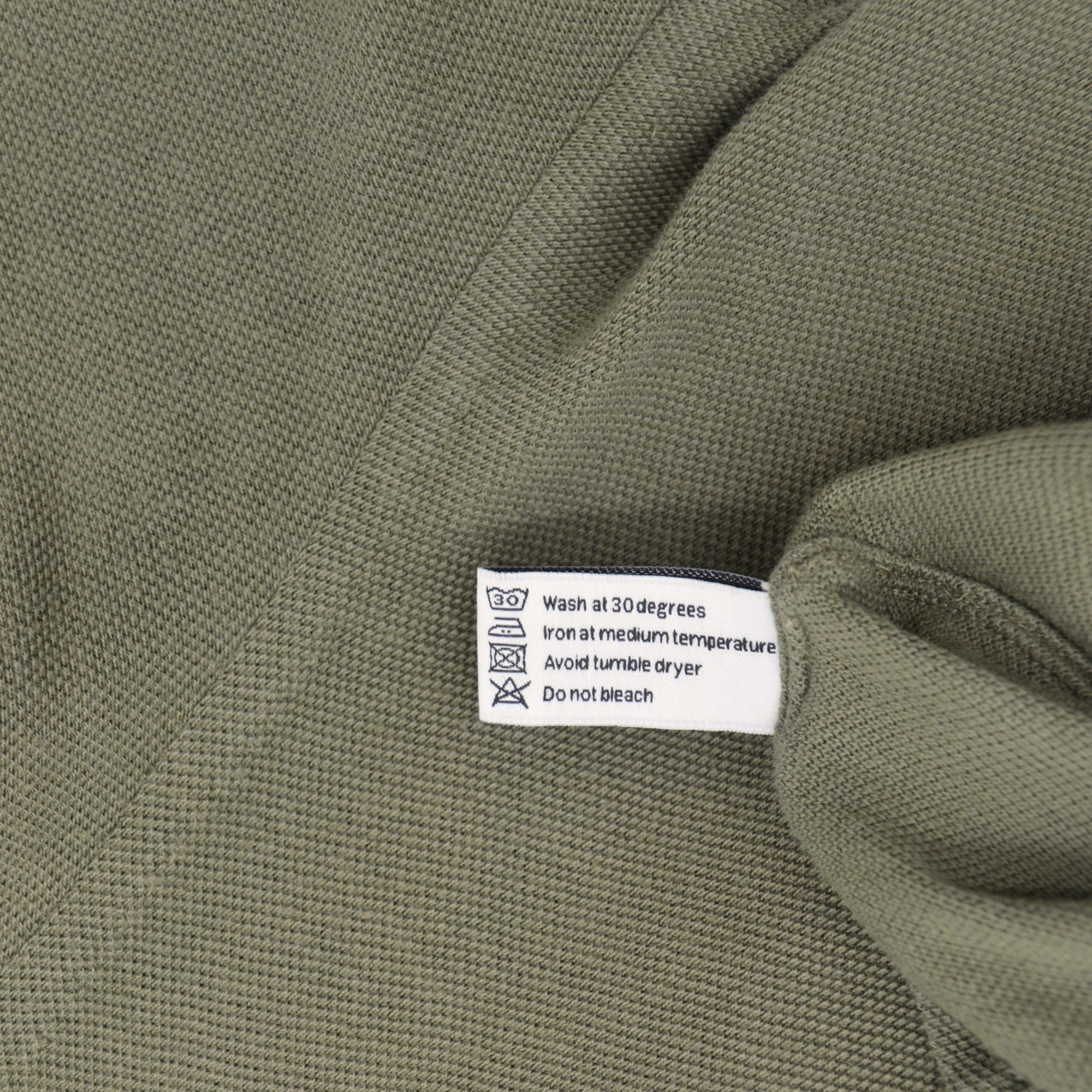 Khaki Longsleeve Polo made of Cotton (M)