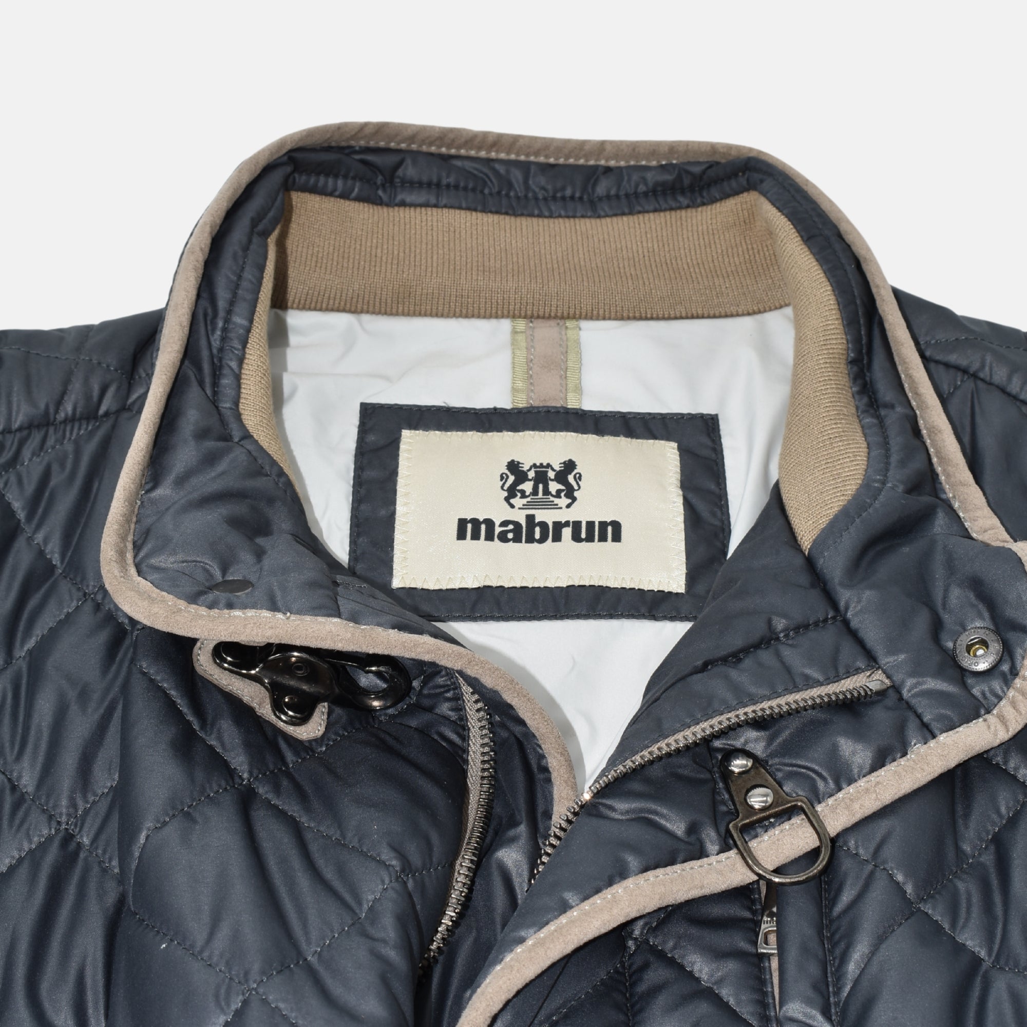 Blue Quilted Jacket made of Polyamide (EU 52)