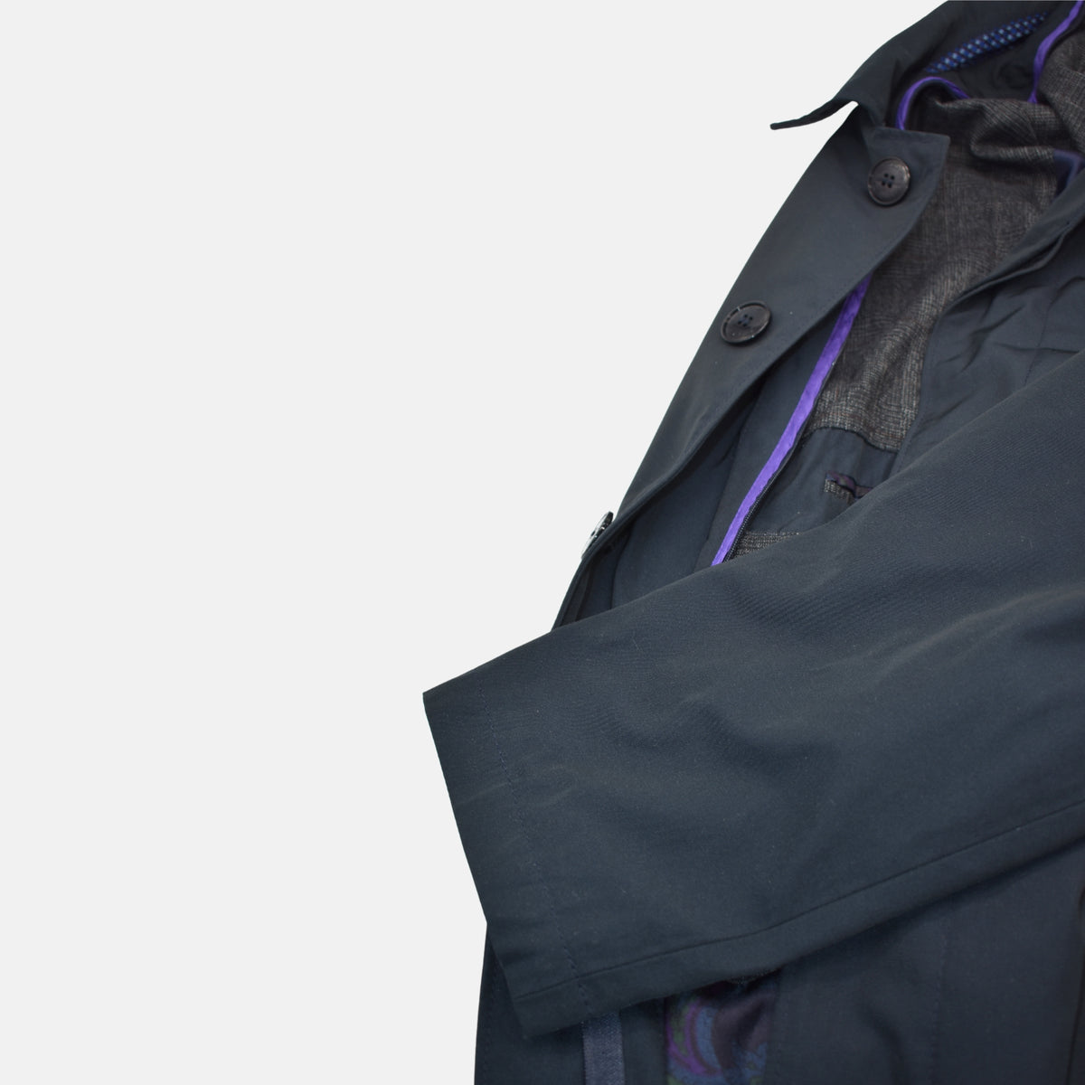 Marineblauer Cabanjacke aus Polyester (M)