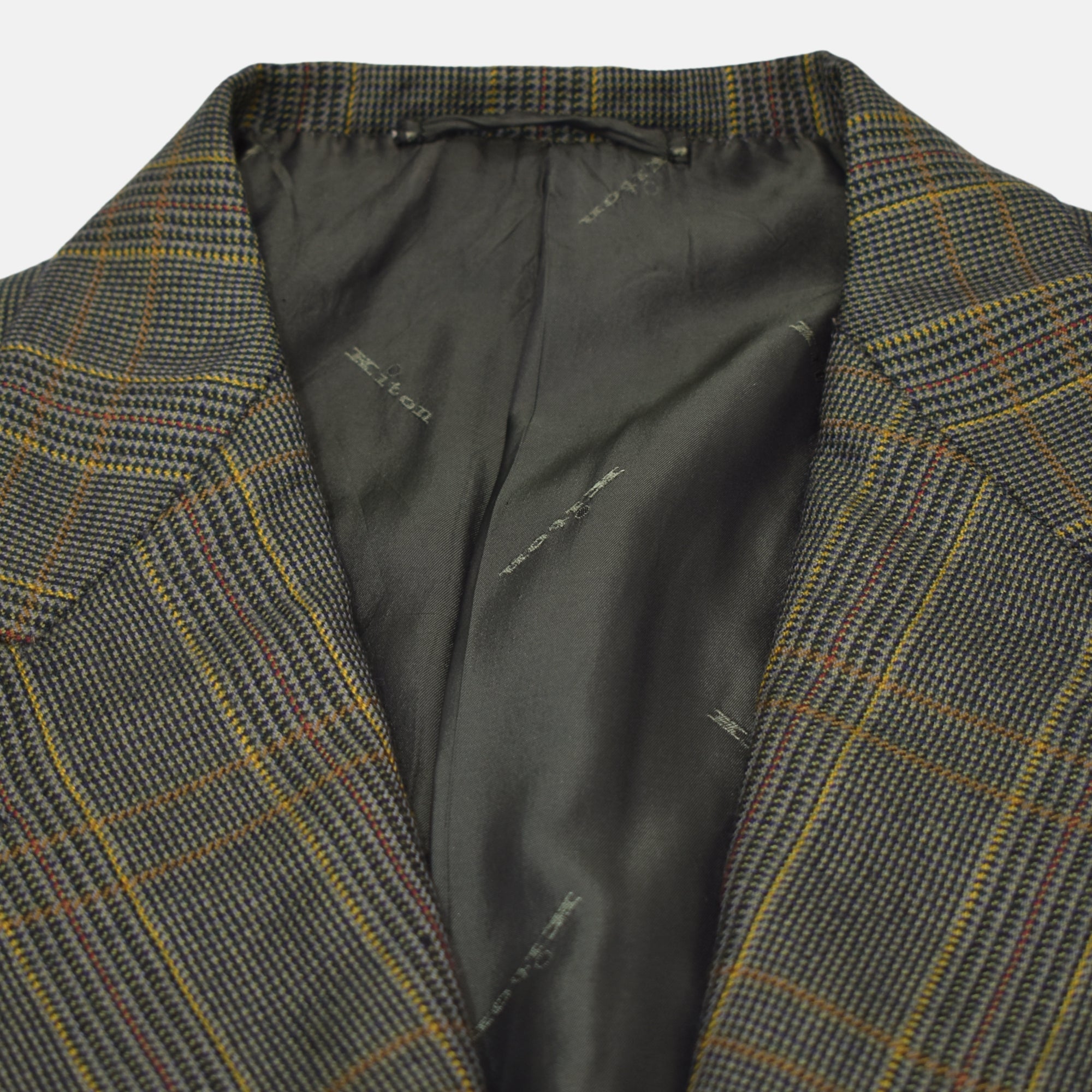 Multicoloured Checkered Blazer made of Cashmere (EU 52)