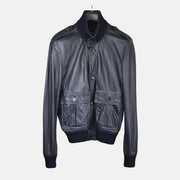 Navy Jacket made of Leather (EU 50)