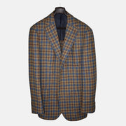 Multicoloured Checkered Blazer made of Wool (EU 52L)