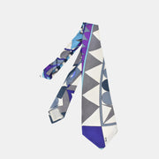 Multicoloured Patterned Tie made of Silk