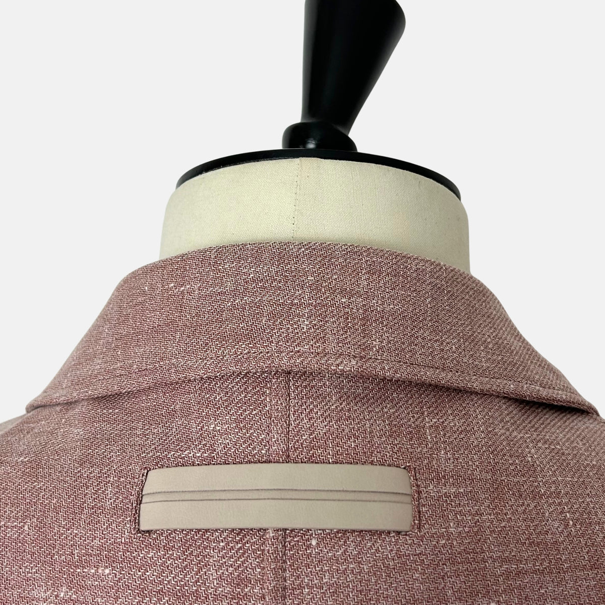 Bordeaux Mélange Blazer aus Leinen/Wolle/Seide (L)