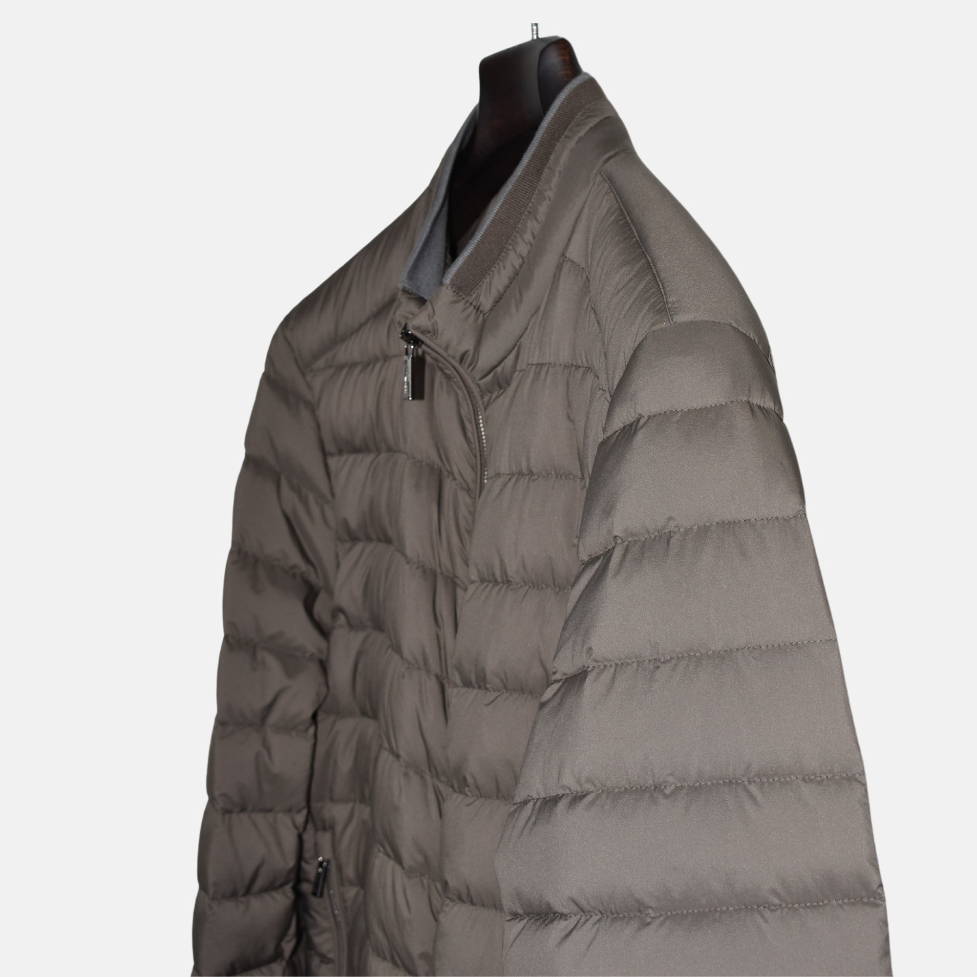 Brown Down Jacket made of Polyamide (EU 52)