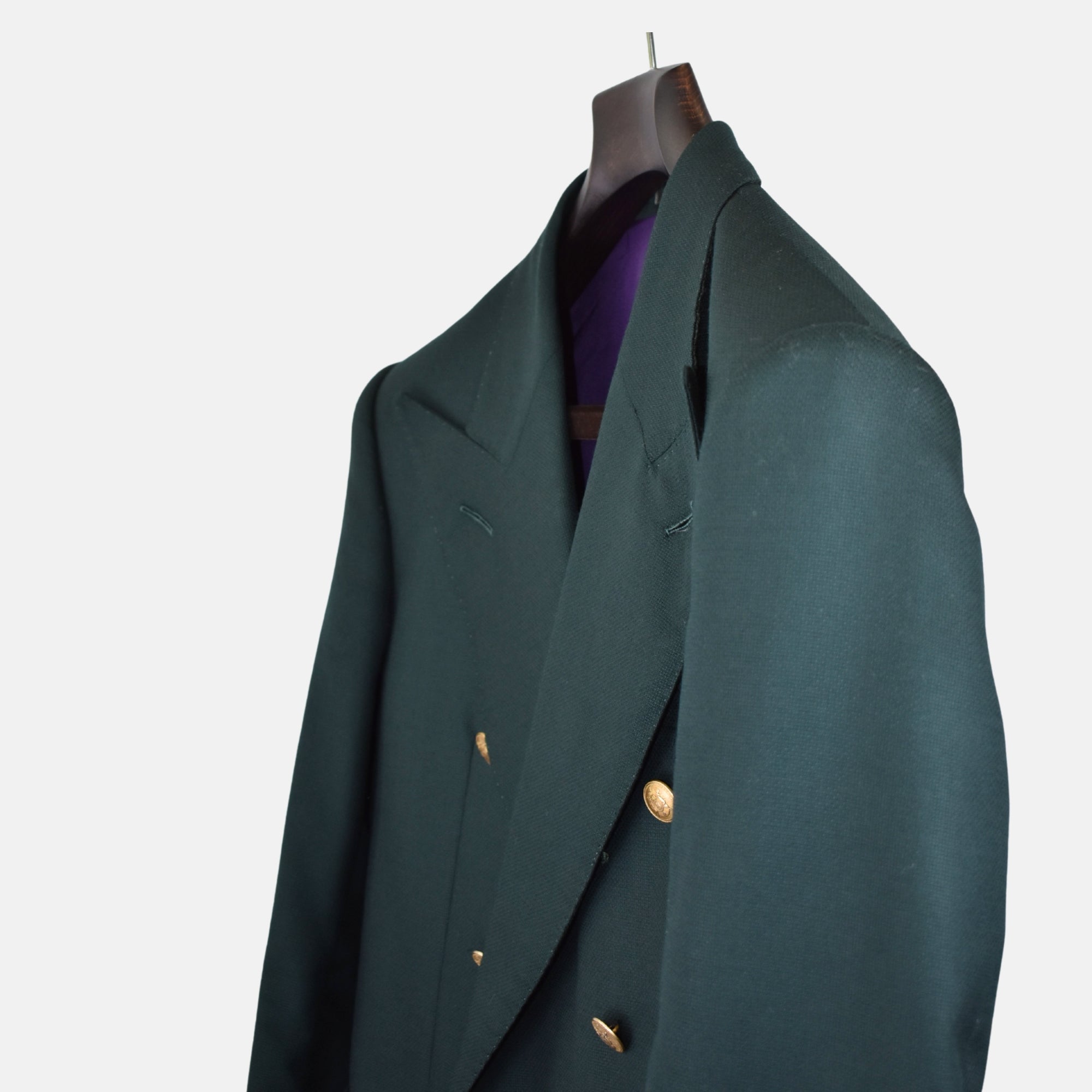 Green Double Breasted Blazer made of Virgin Wool (EU 48)