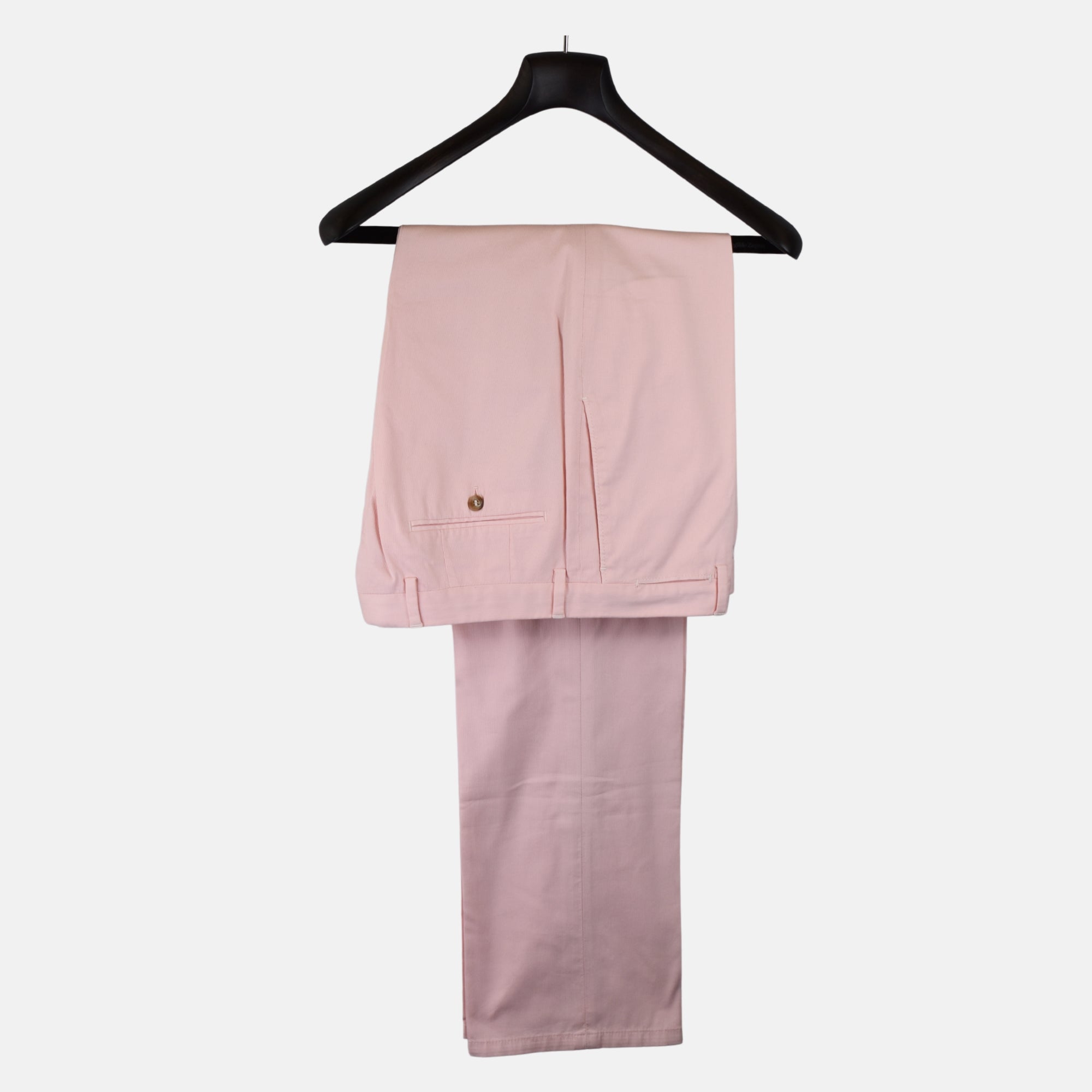 Light Pink Summer Corduroy Trousers made of Cotton (EU 50)