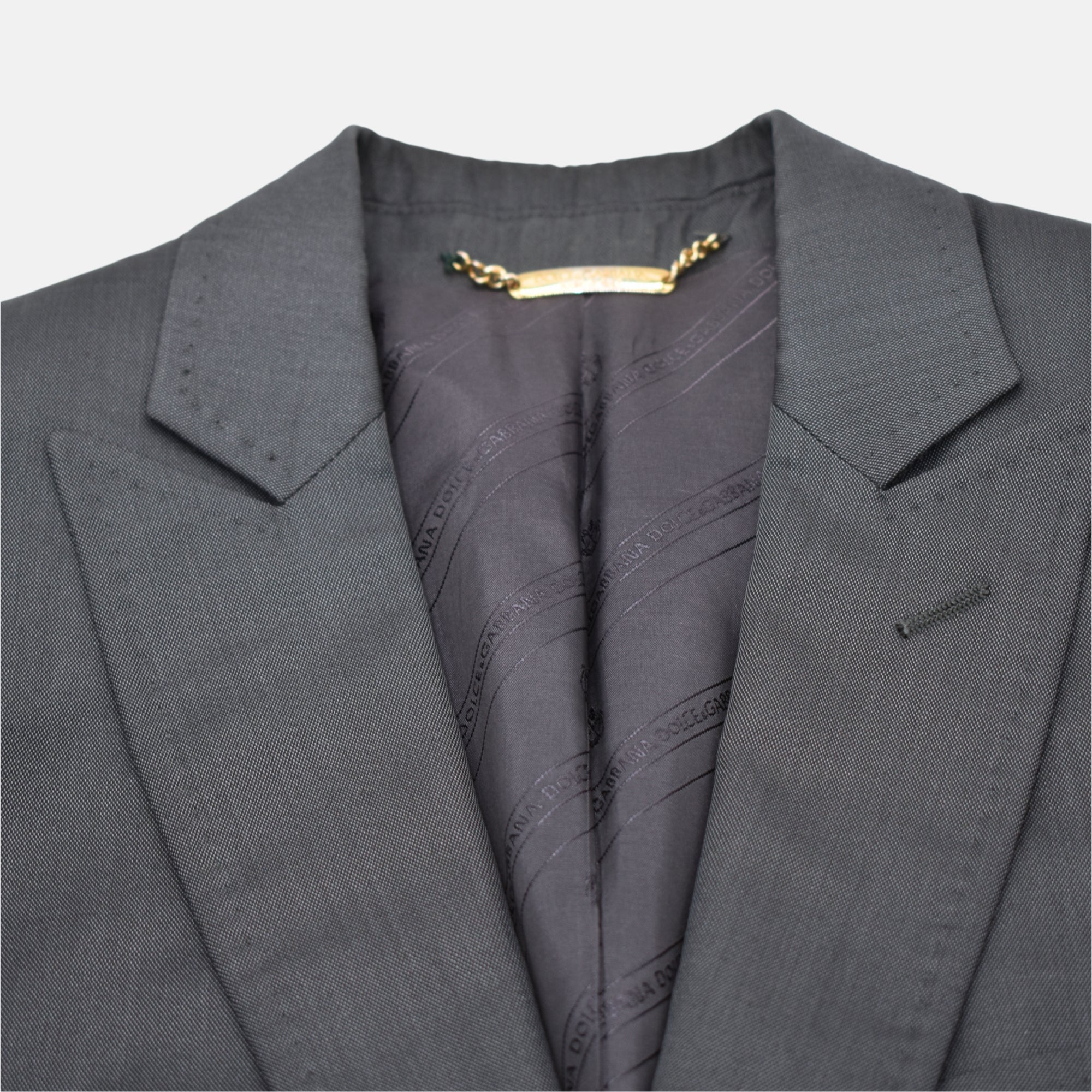 Gray Suit made of Virgin Wool/Silk (EU 46)