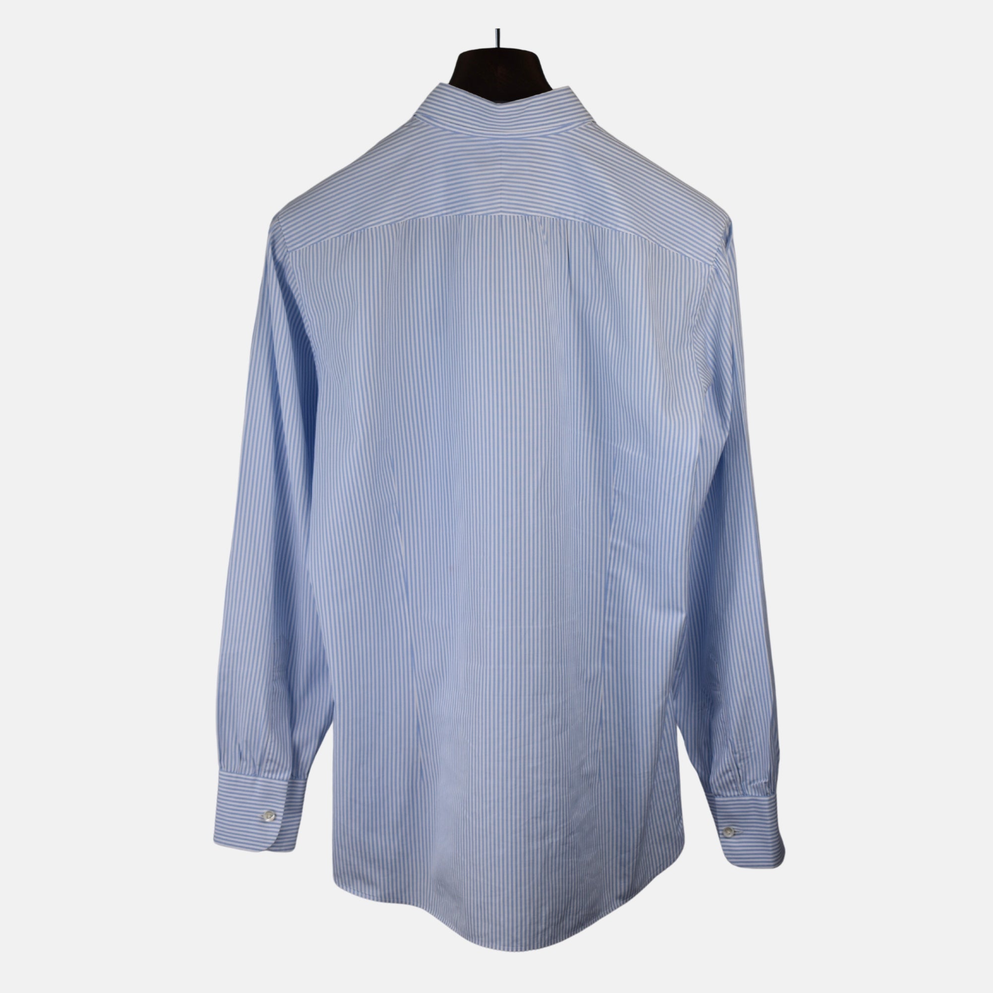Blue-White Striped Shirt made of Cotton (EU 41)