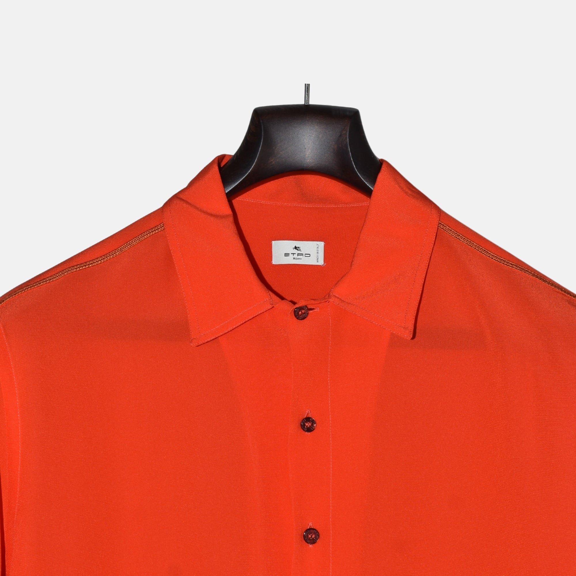 Orange Shirt made of Silk (M)