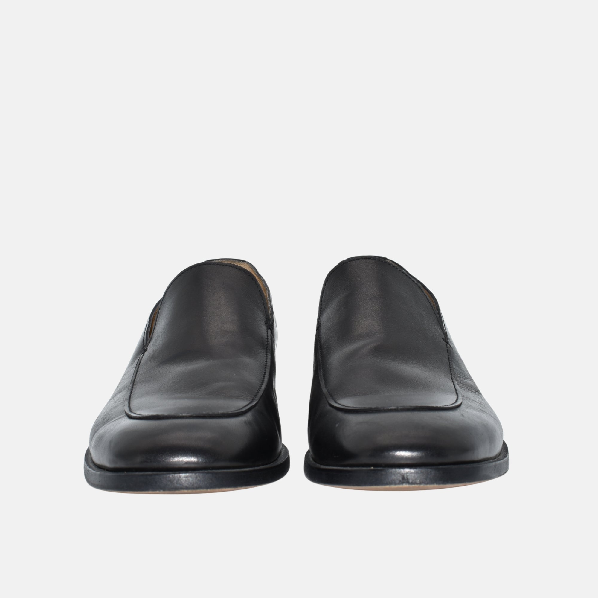Black Shoes made of Leather (EU 43.5)