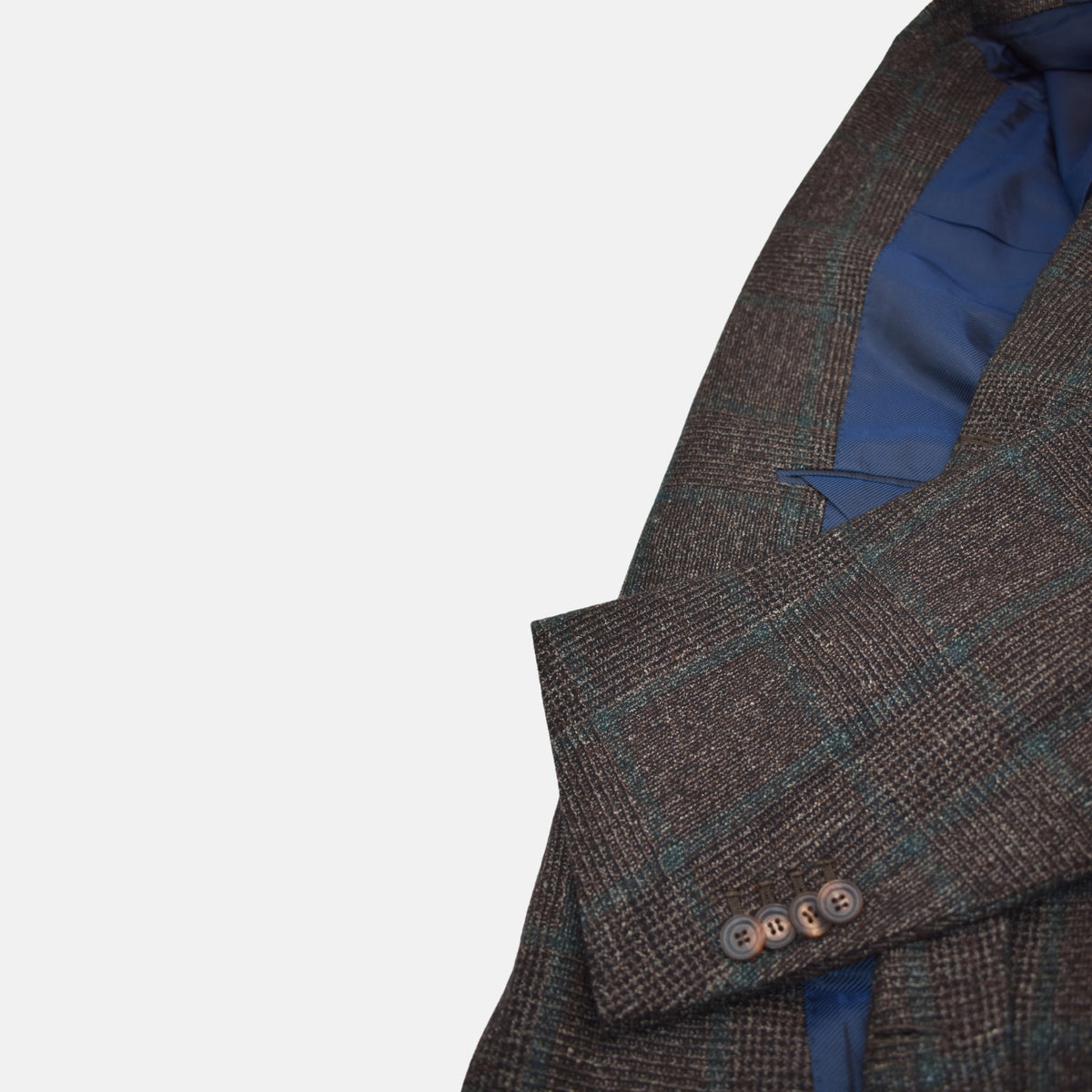 Multicoloured Checked Suit made of Wool (EU 54)