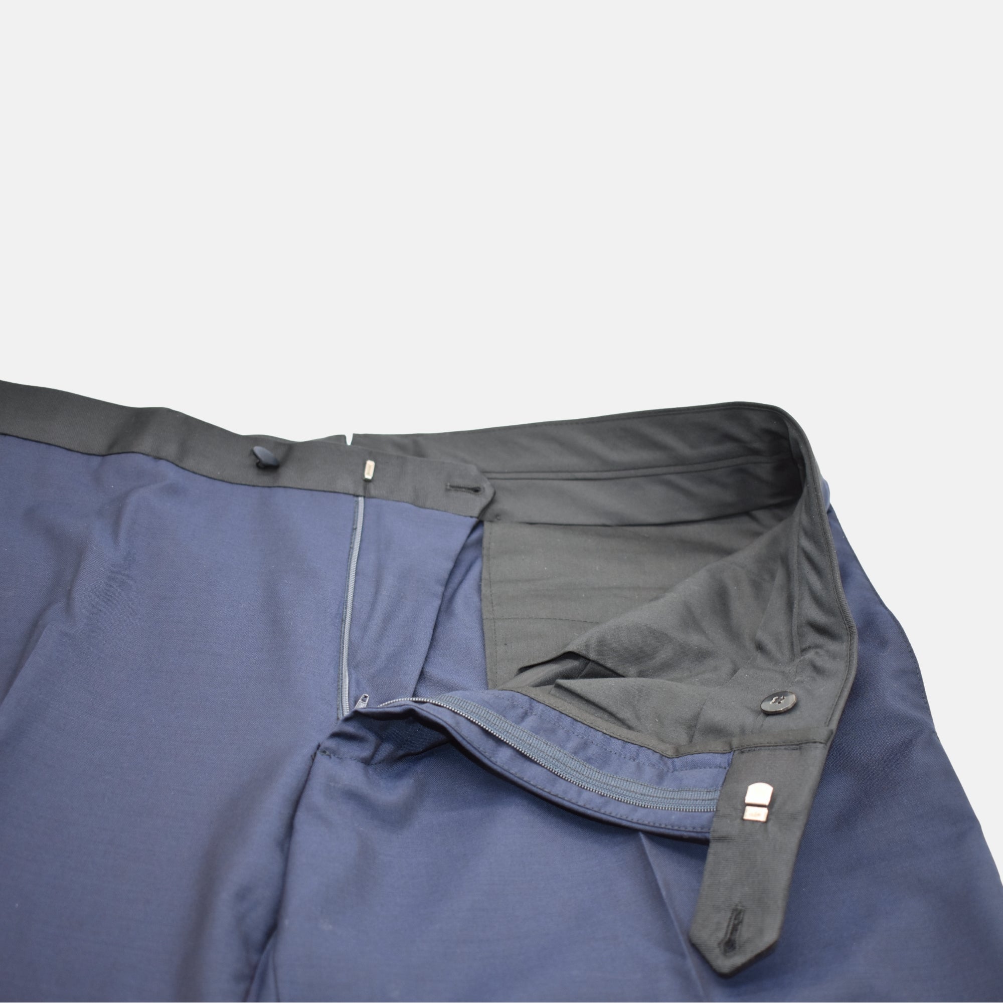 Indigo Blue/Black Smoking made of Wool (EU 54)