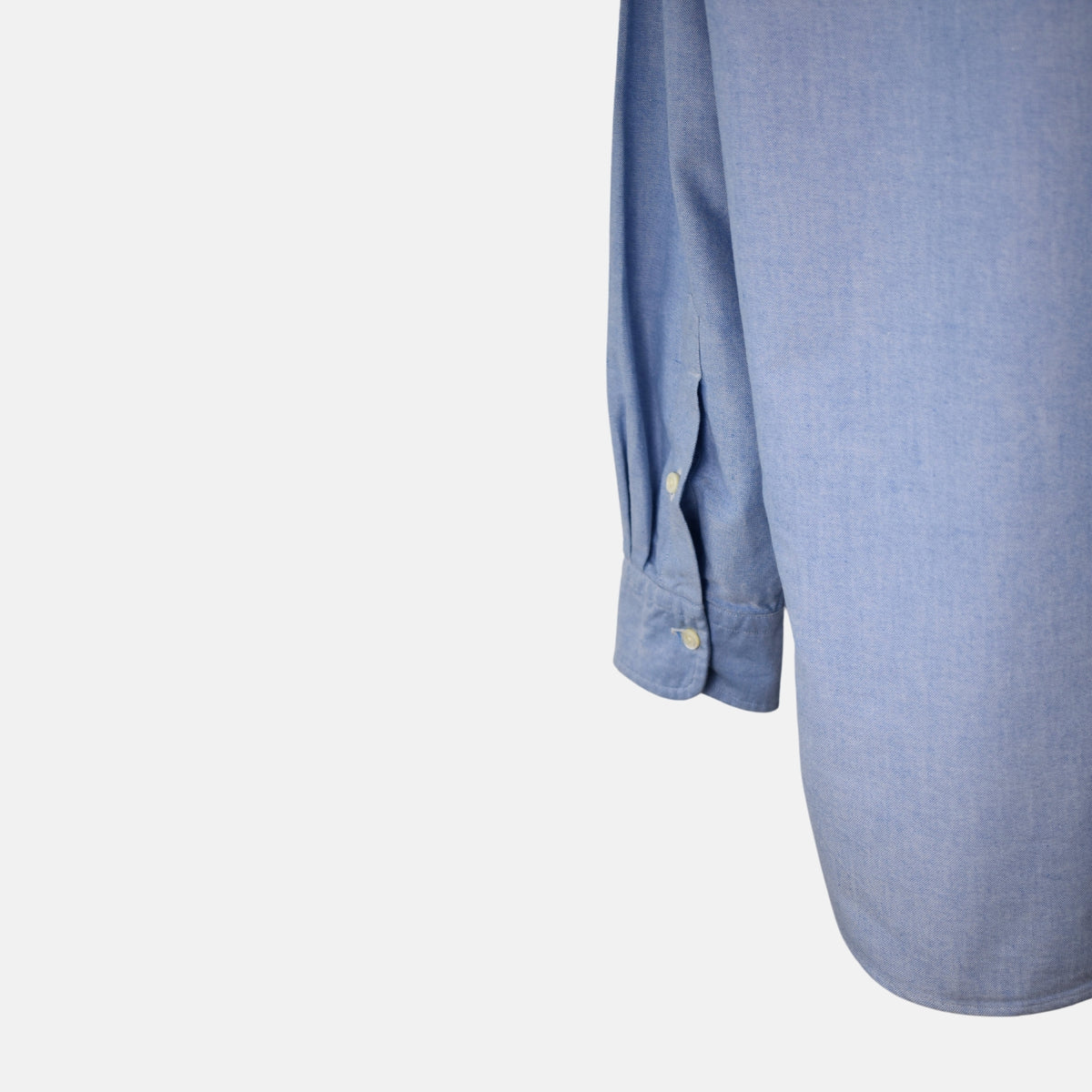 Blaues Hemd mit weißem Kragen aus Baumwolle (XL)