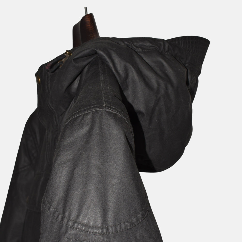 Black Waxed Jacket made of Polyester (EU 50)
