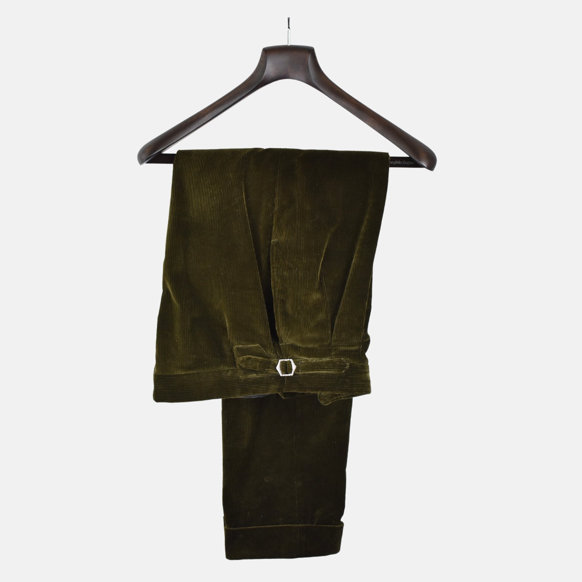 Dark Olive Cordurouy Suit made of Cotton ( EU 50)